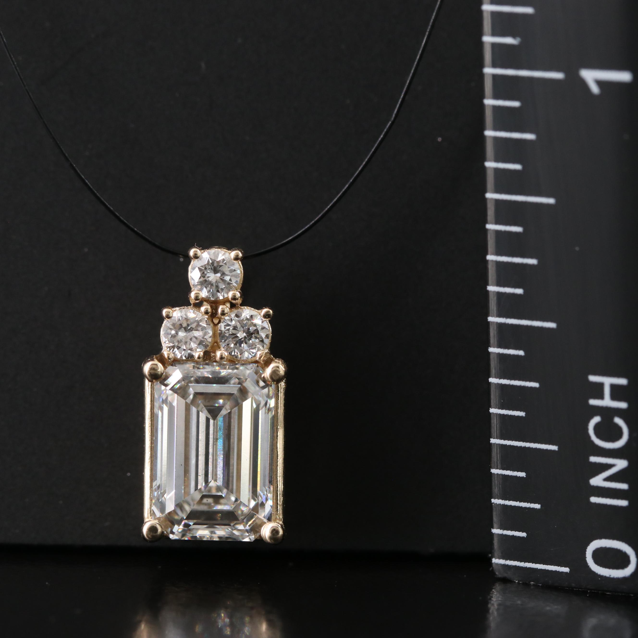 14K 2.34 CTW Lab Grown Diamond Pendant with IGI Report