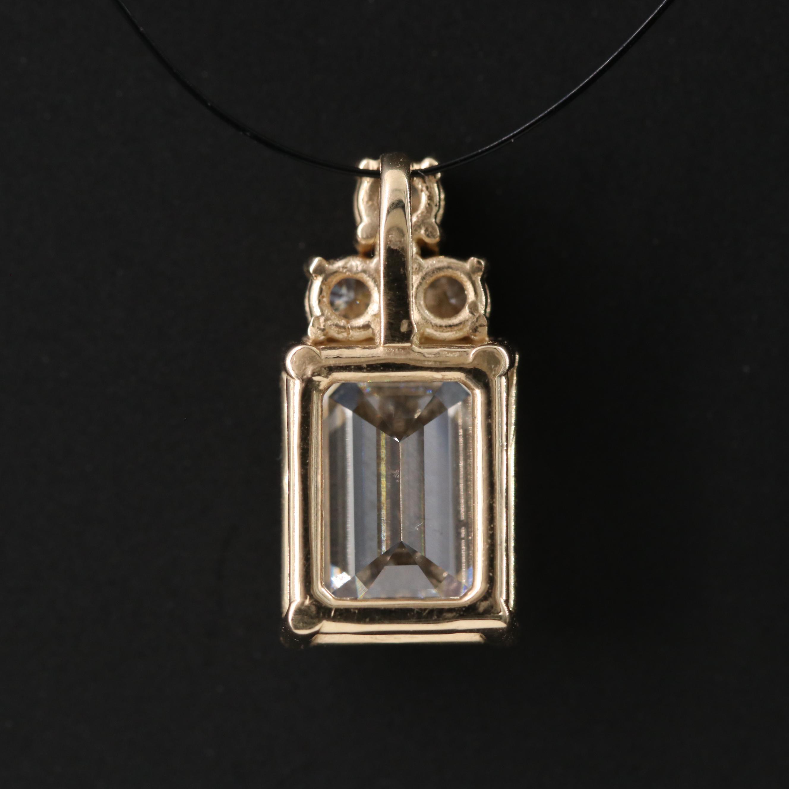 14K 2.34 CTW Lab Grown Diamond Pendant with IGI Report