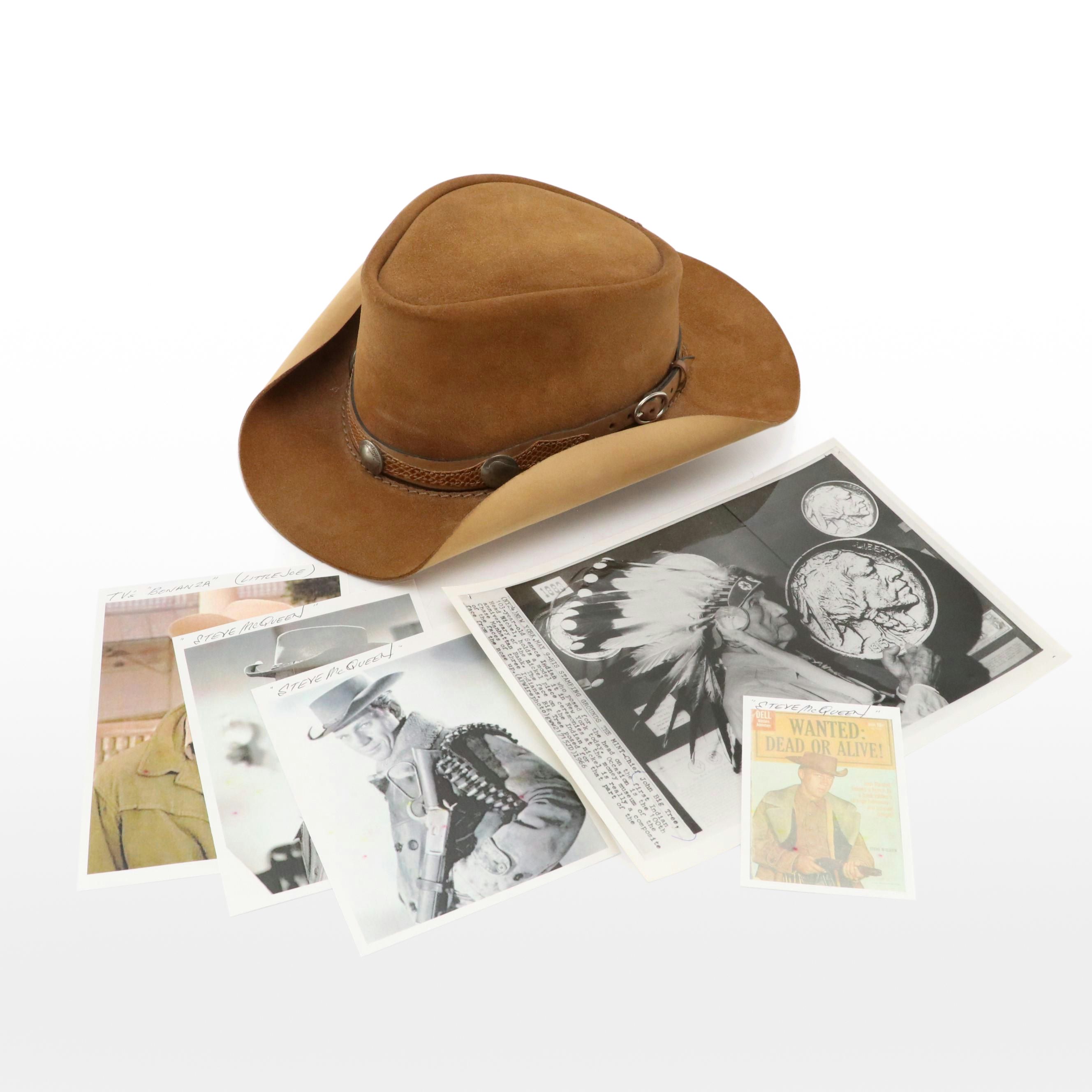Handcrafted Leather Buffalo Nickel Gambler Hat by Head ’N’ Home