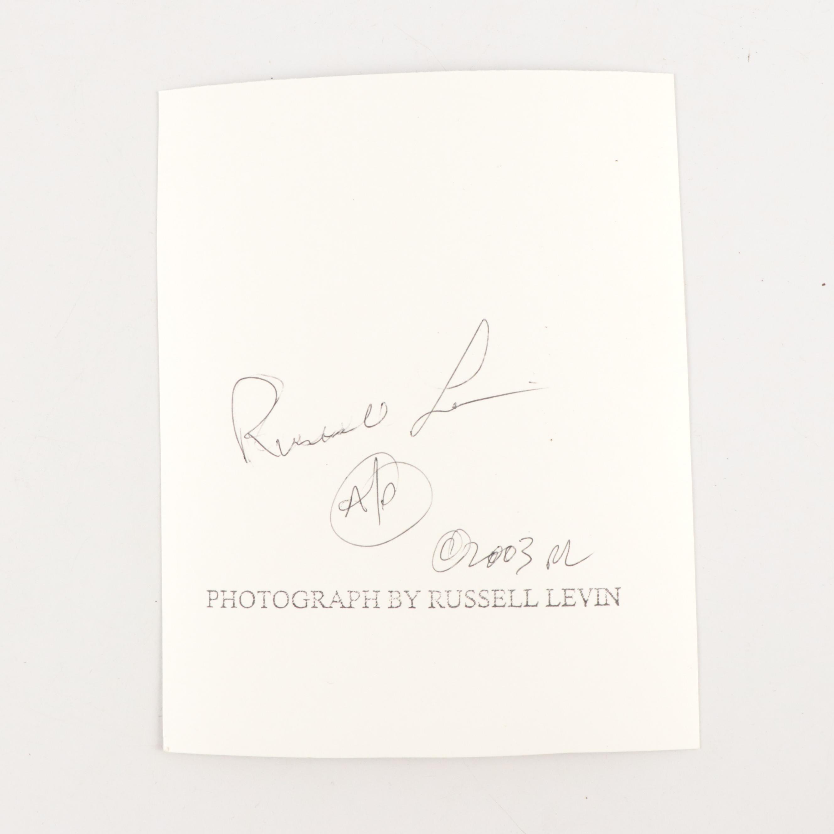 Russell Levin Artist Proof Photograph of Nude Wearing Squash Blossom, 2003