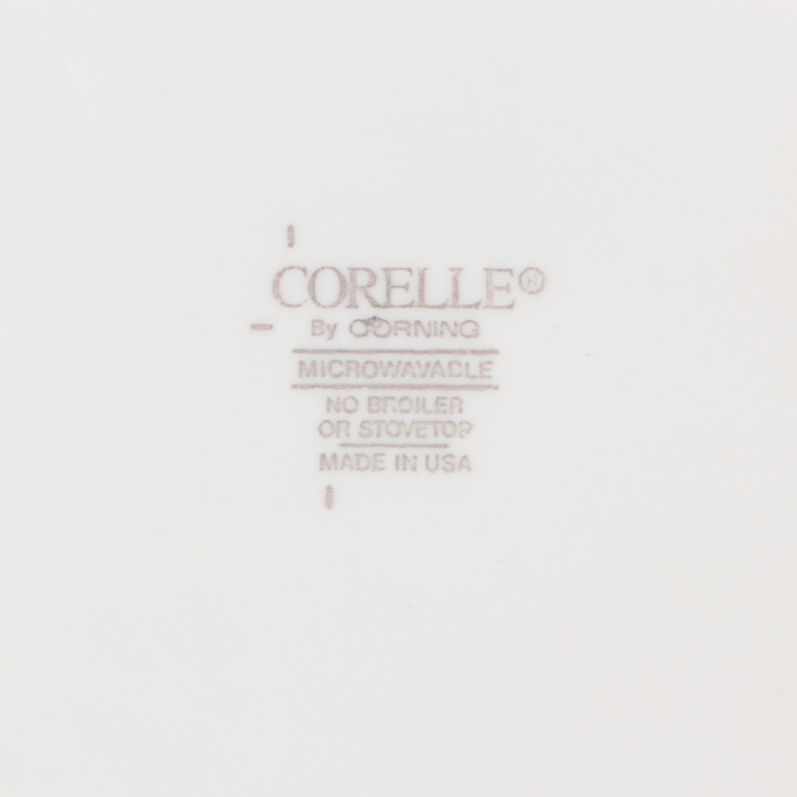 Corning Ware "Sandstone Corelle" Glass Dinner Plates, 2003-2010