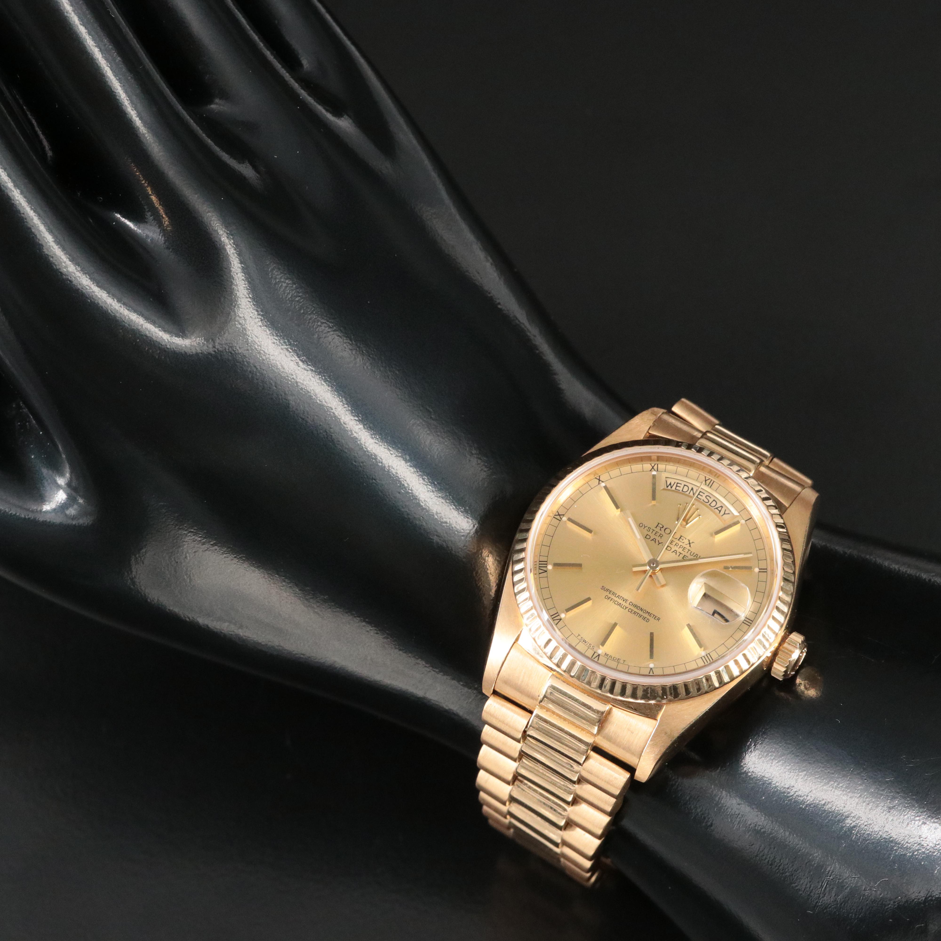 1985 Rolex Day-Date 18K President Watch