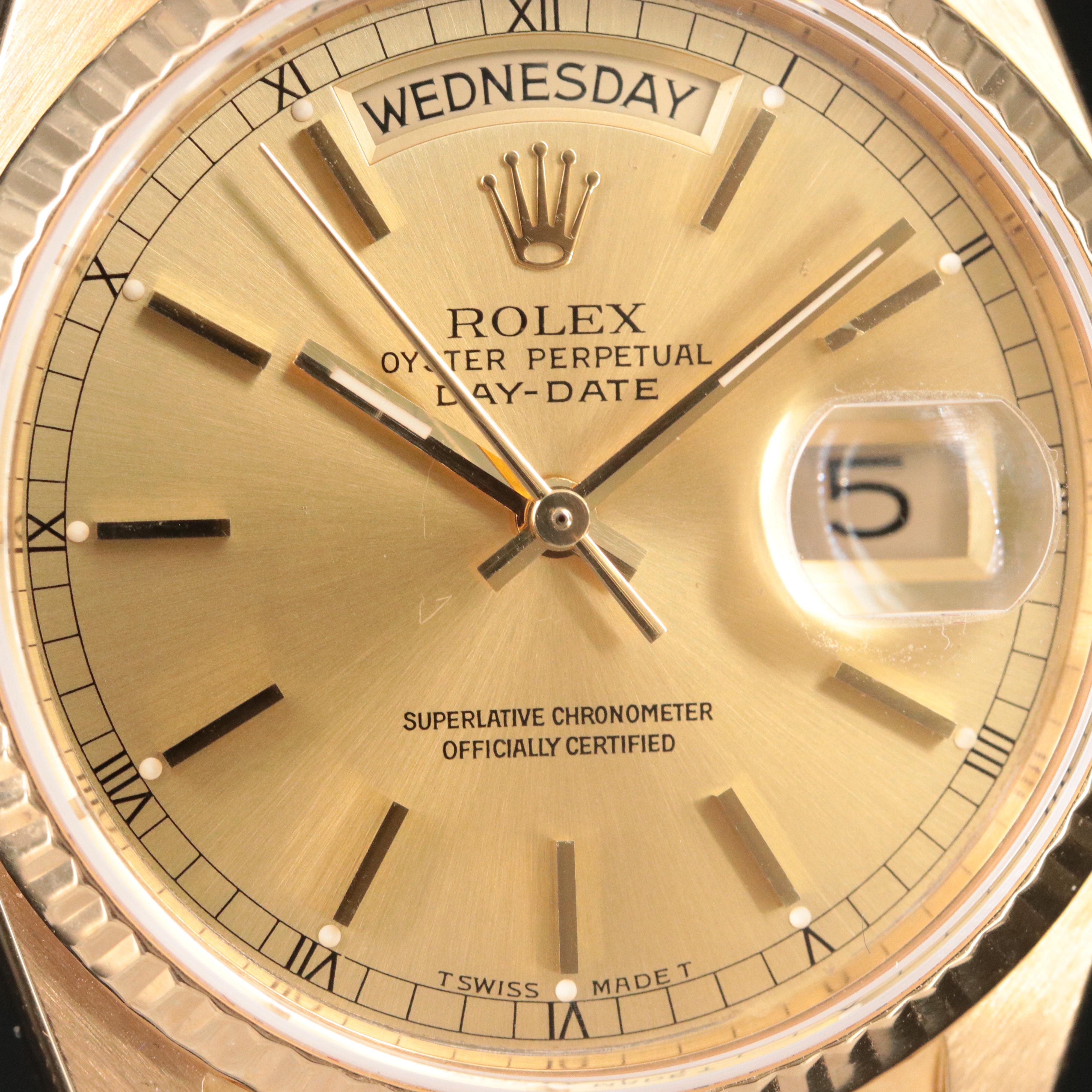 1985 Rolex Day-Date 18K President Watch