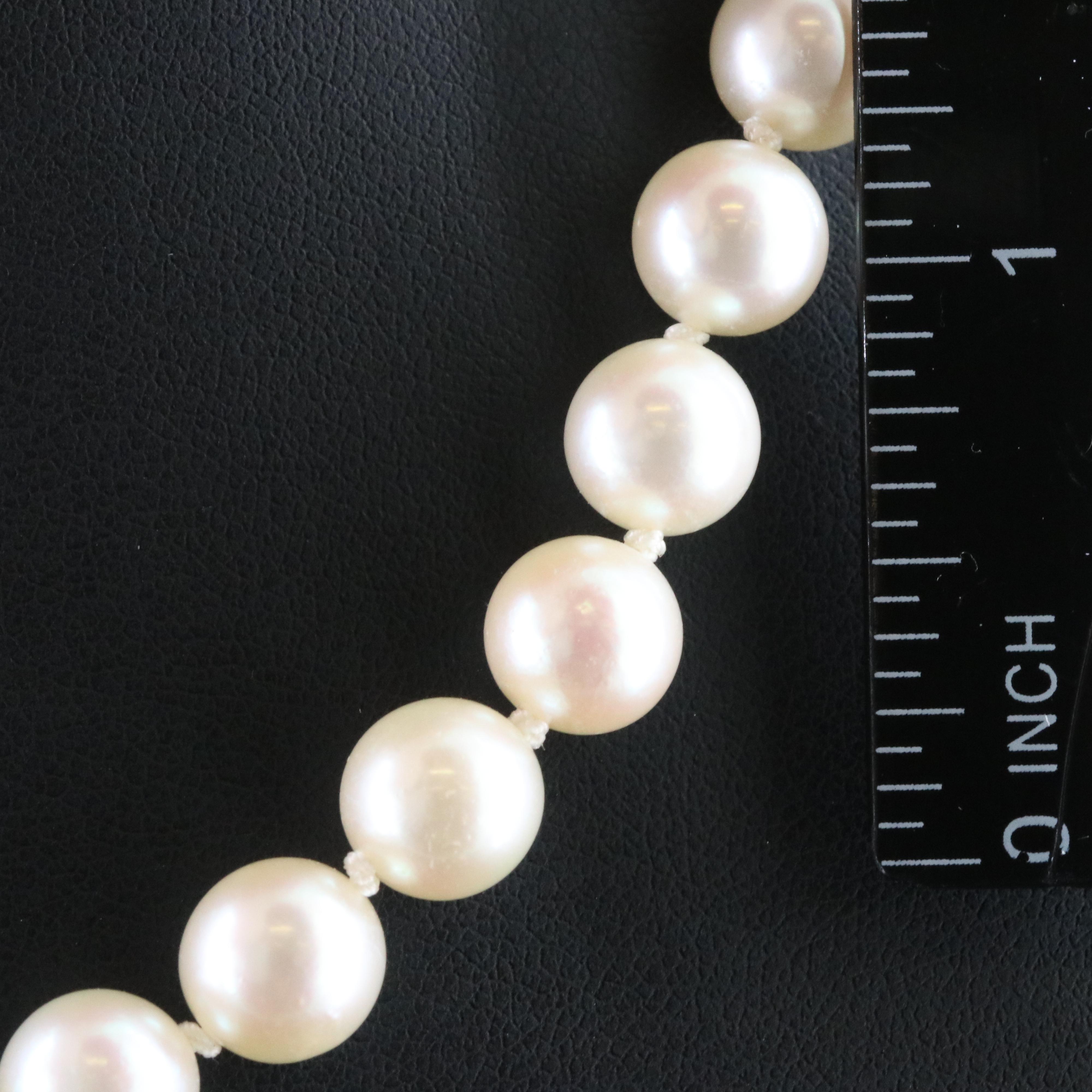 Tasaki Pearl Necklace with 14K Clasp