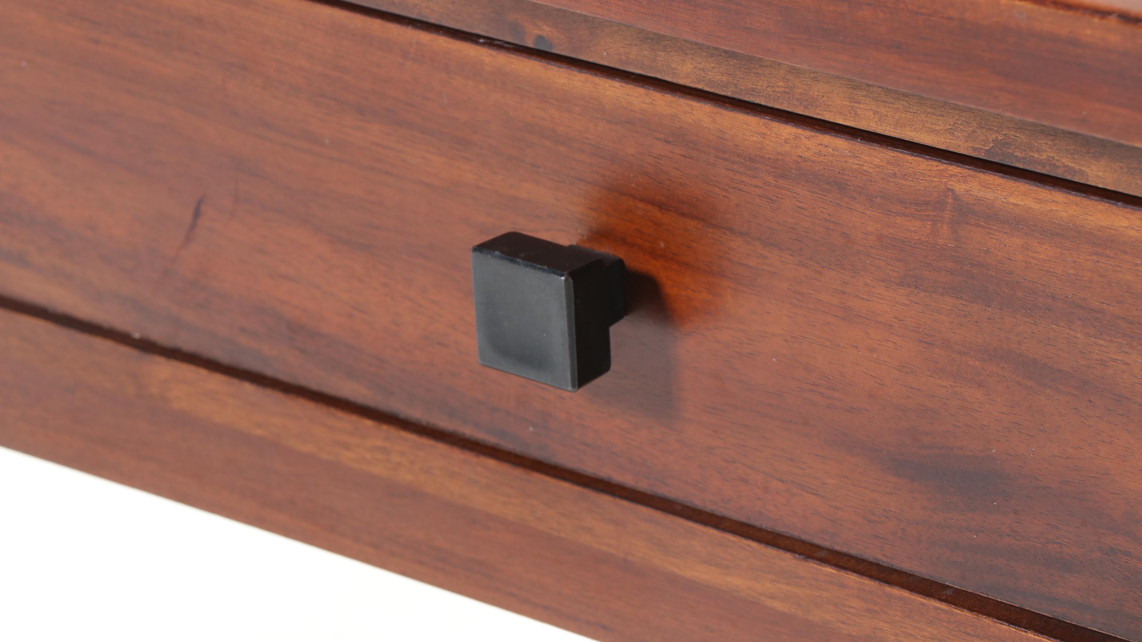 Rustic Two-Drawer Console Table