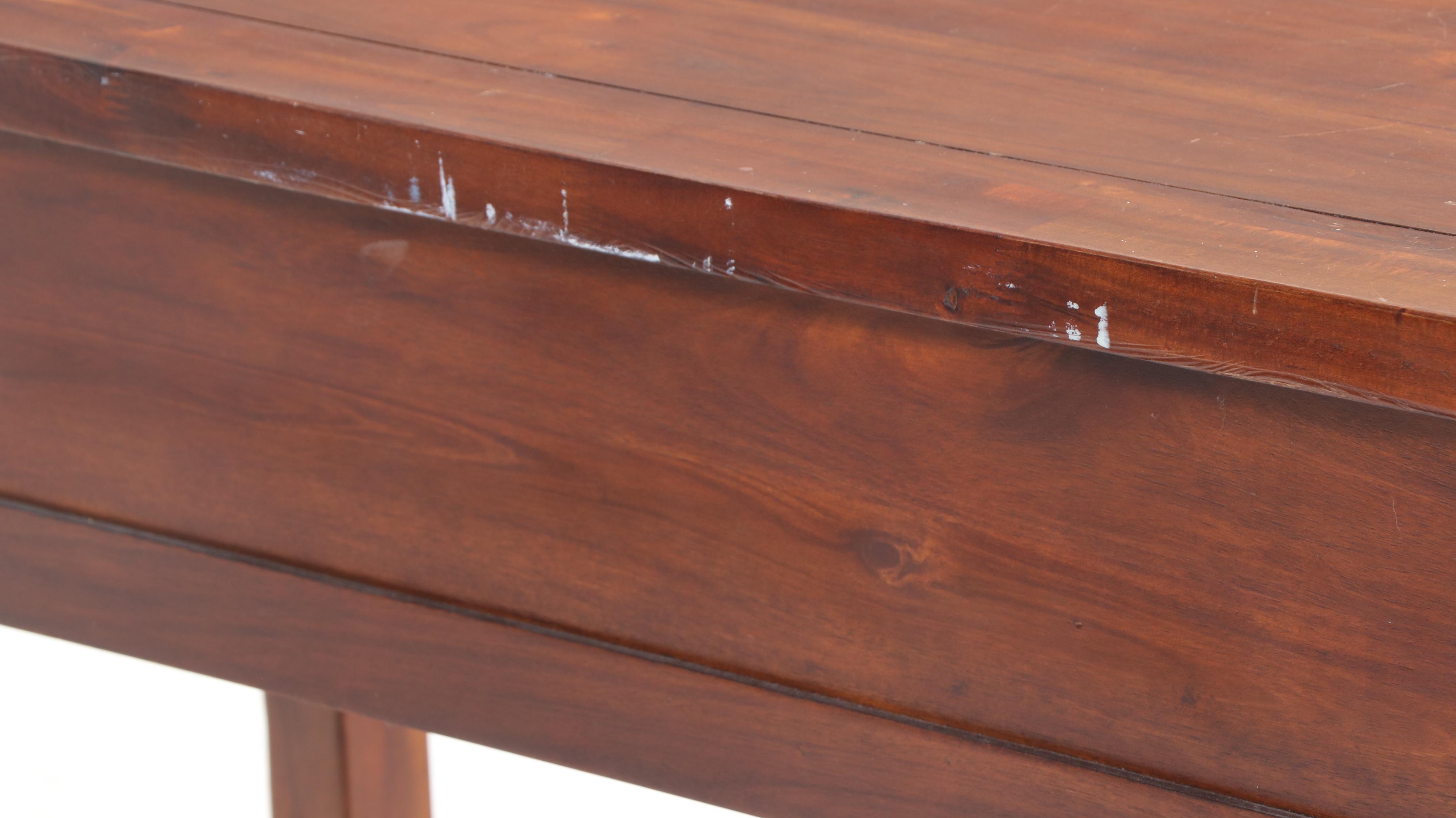 Rustic Two-Drawer Console Table