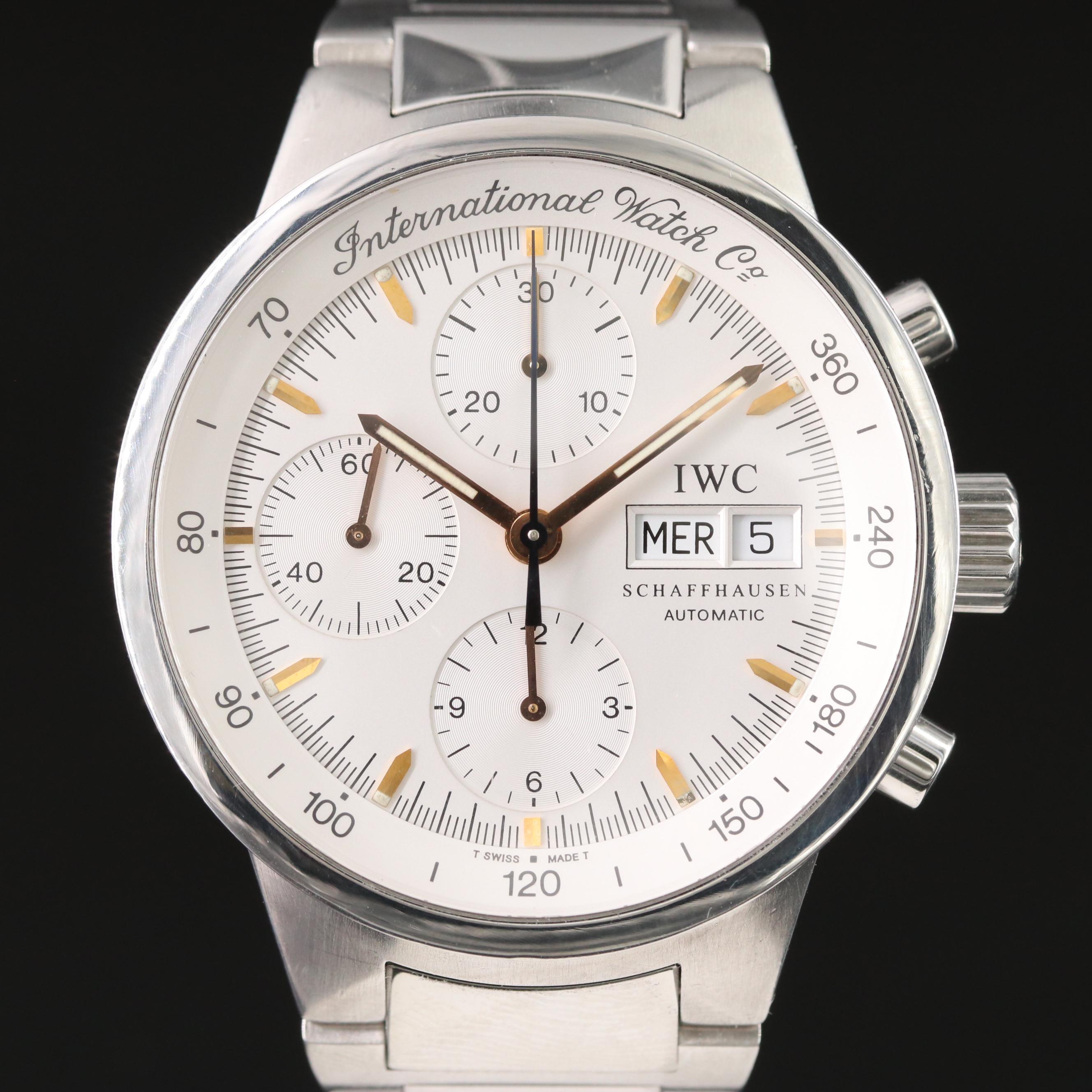 IWC GST Chronograph White 40 mm Steel Automatic Watch