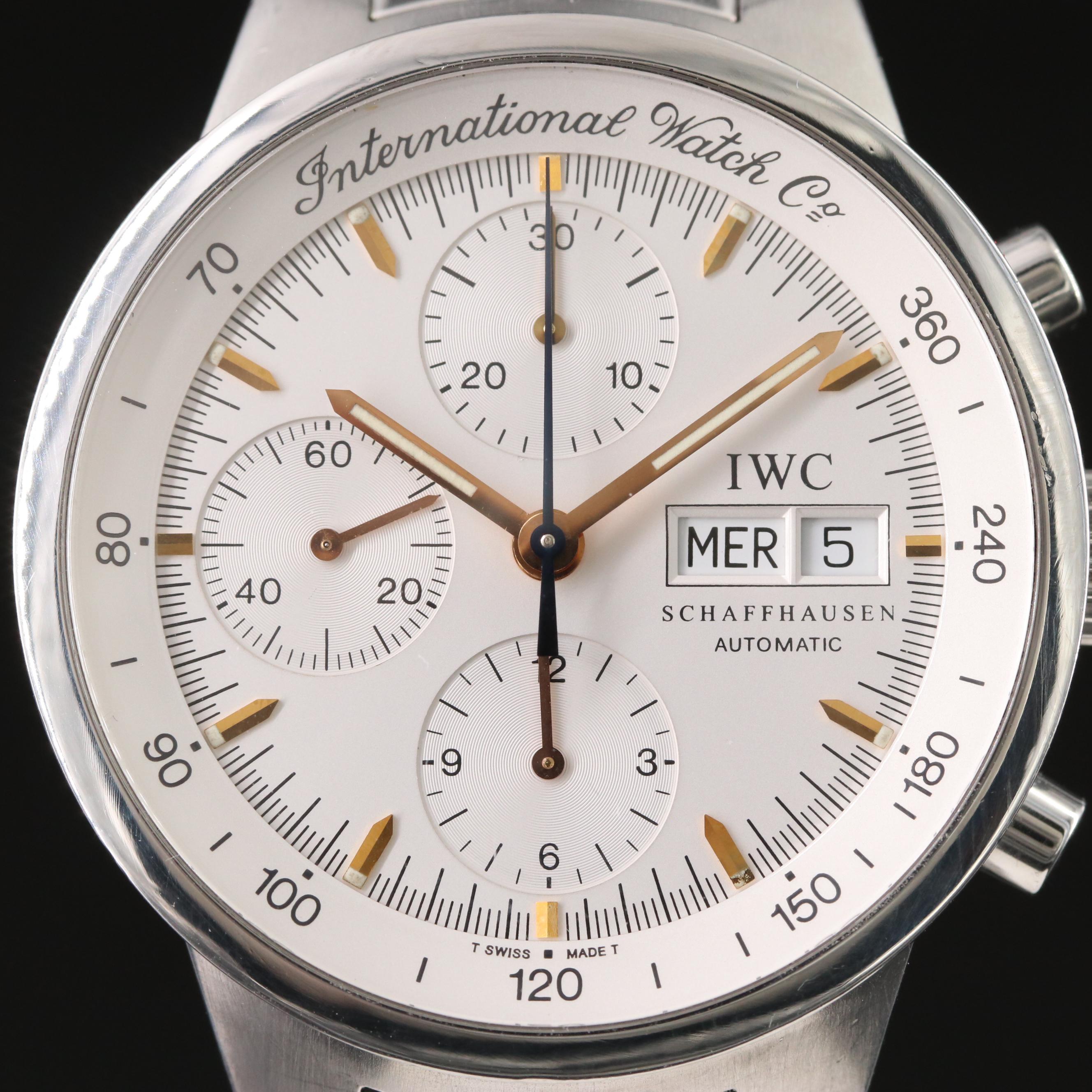 IWC GST Chronograph White 40 mm Steel Automatic Watch