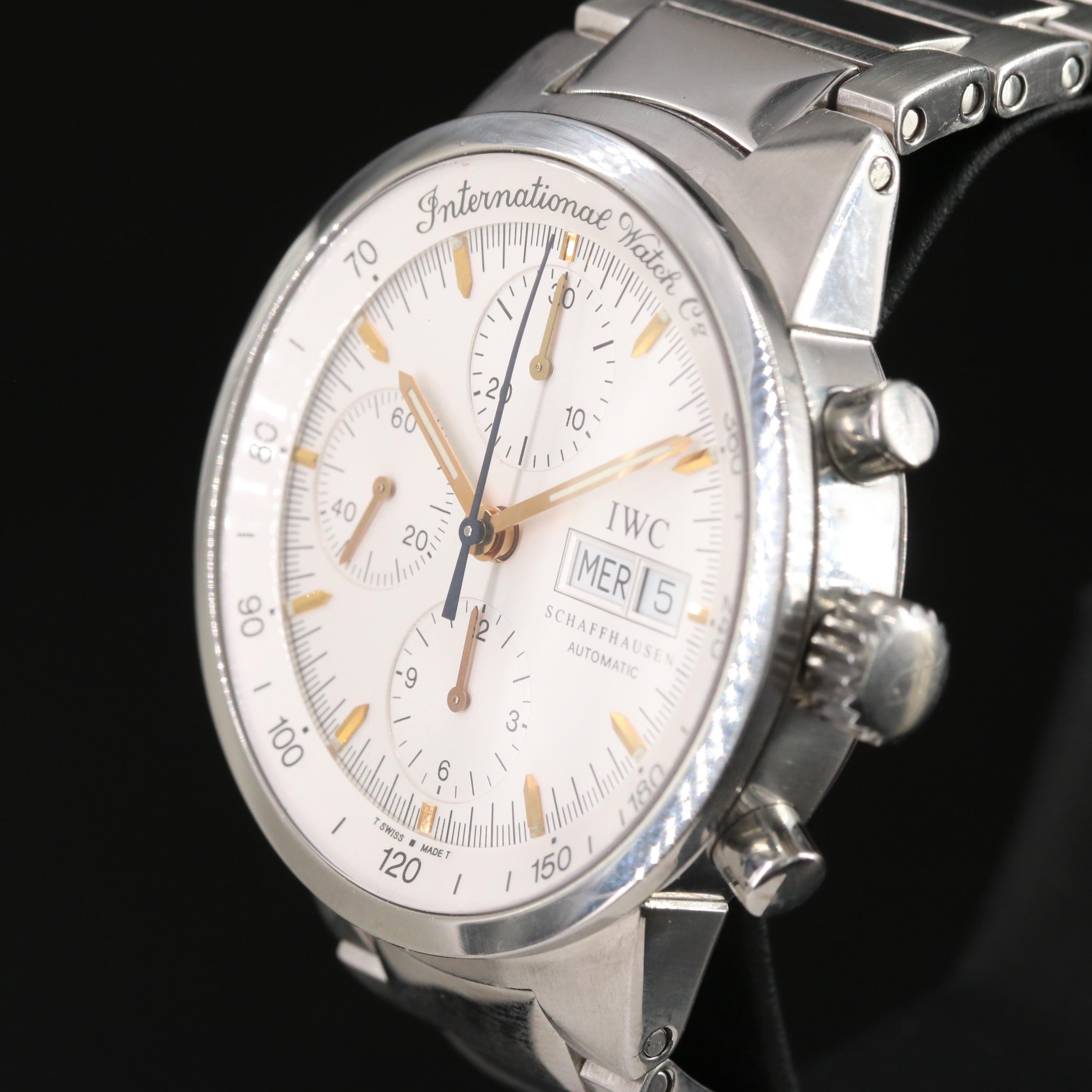 IWC GST Chronograph White 40 mm Steel Automatic Watch