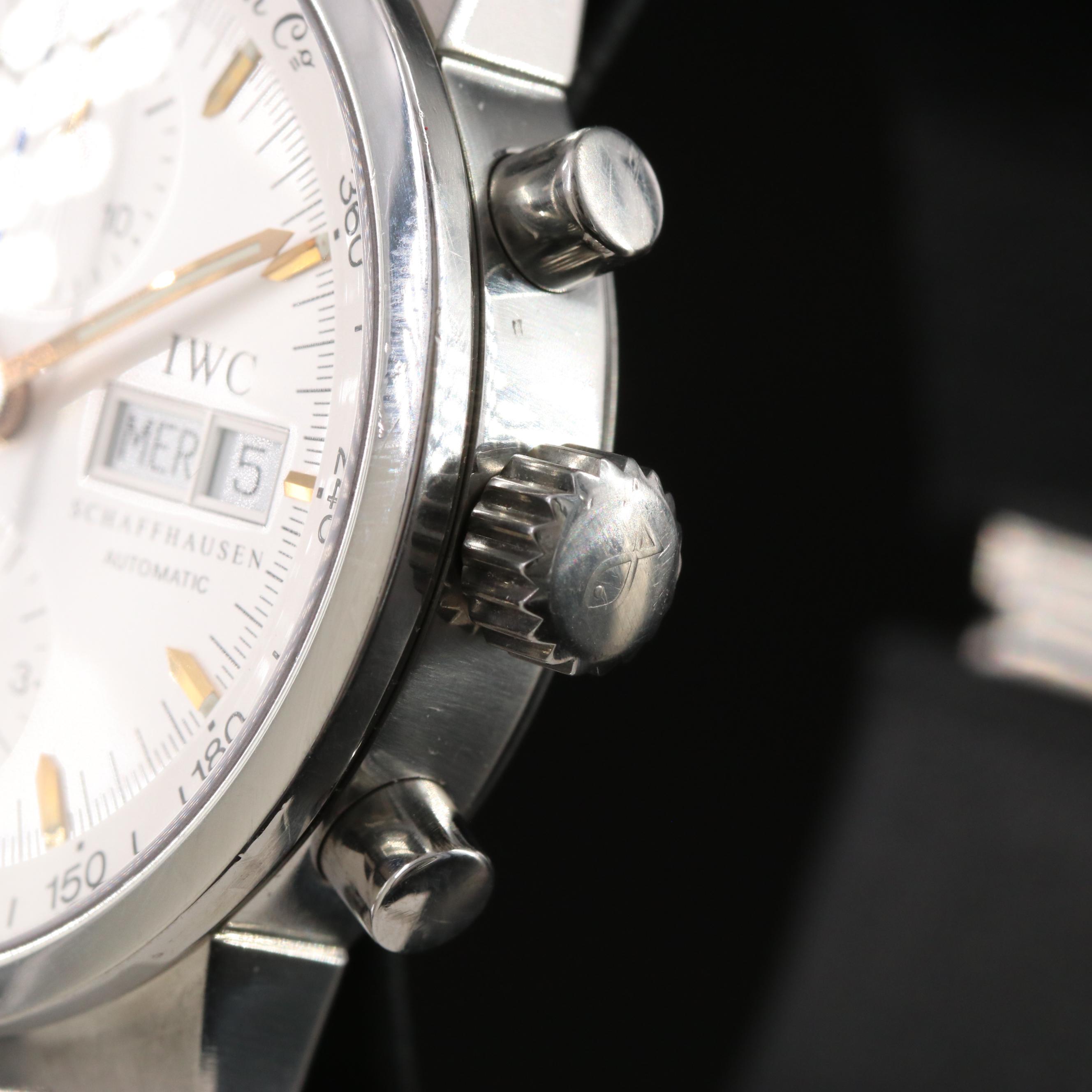 IWC GST Chronograph White 40 mm Steel Automatic Watch