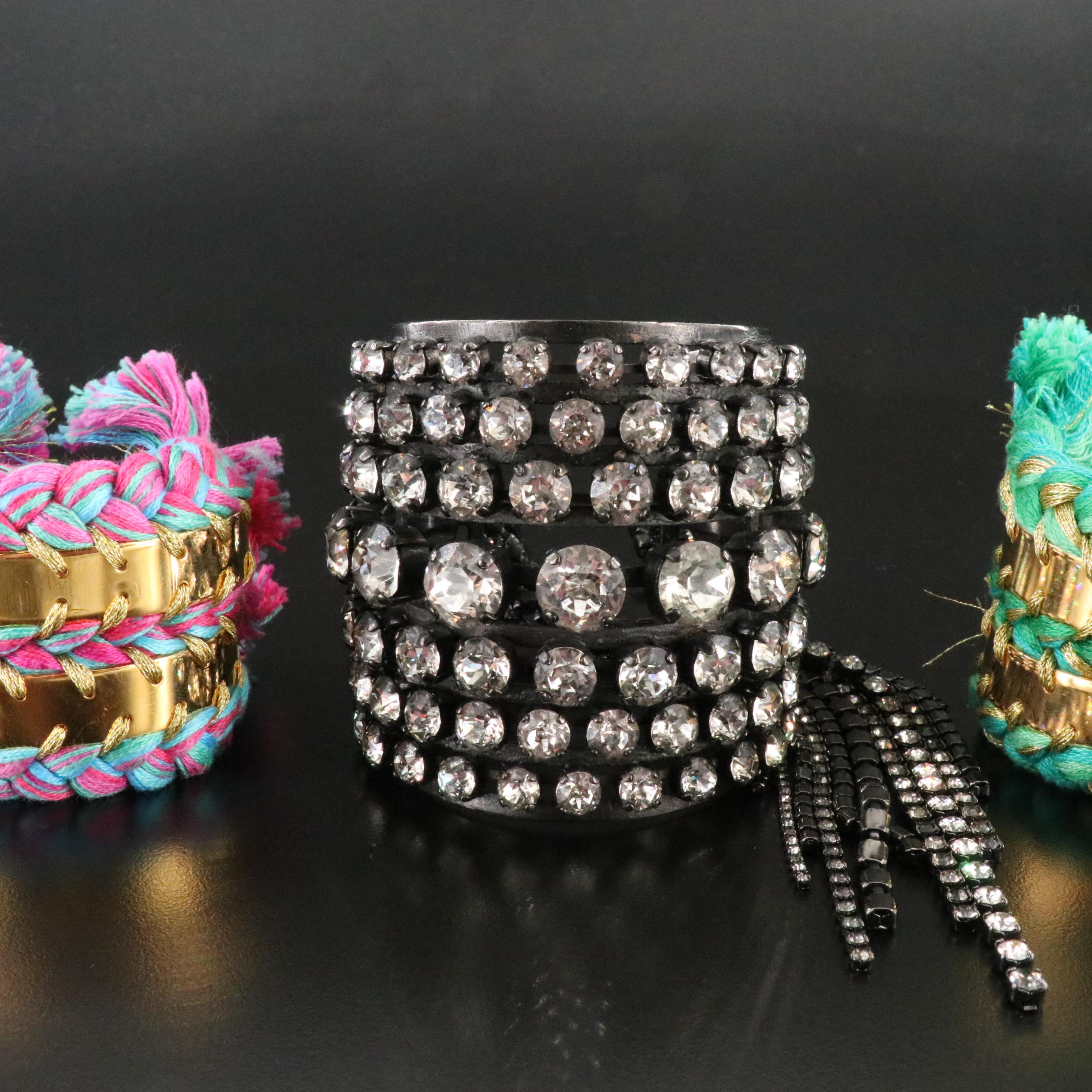 Aurélie Biderman Copacabana Bracelets and Erikson Beamon Cuff