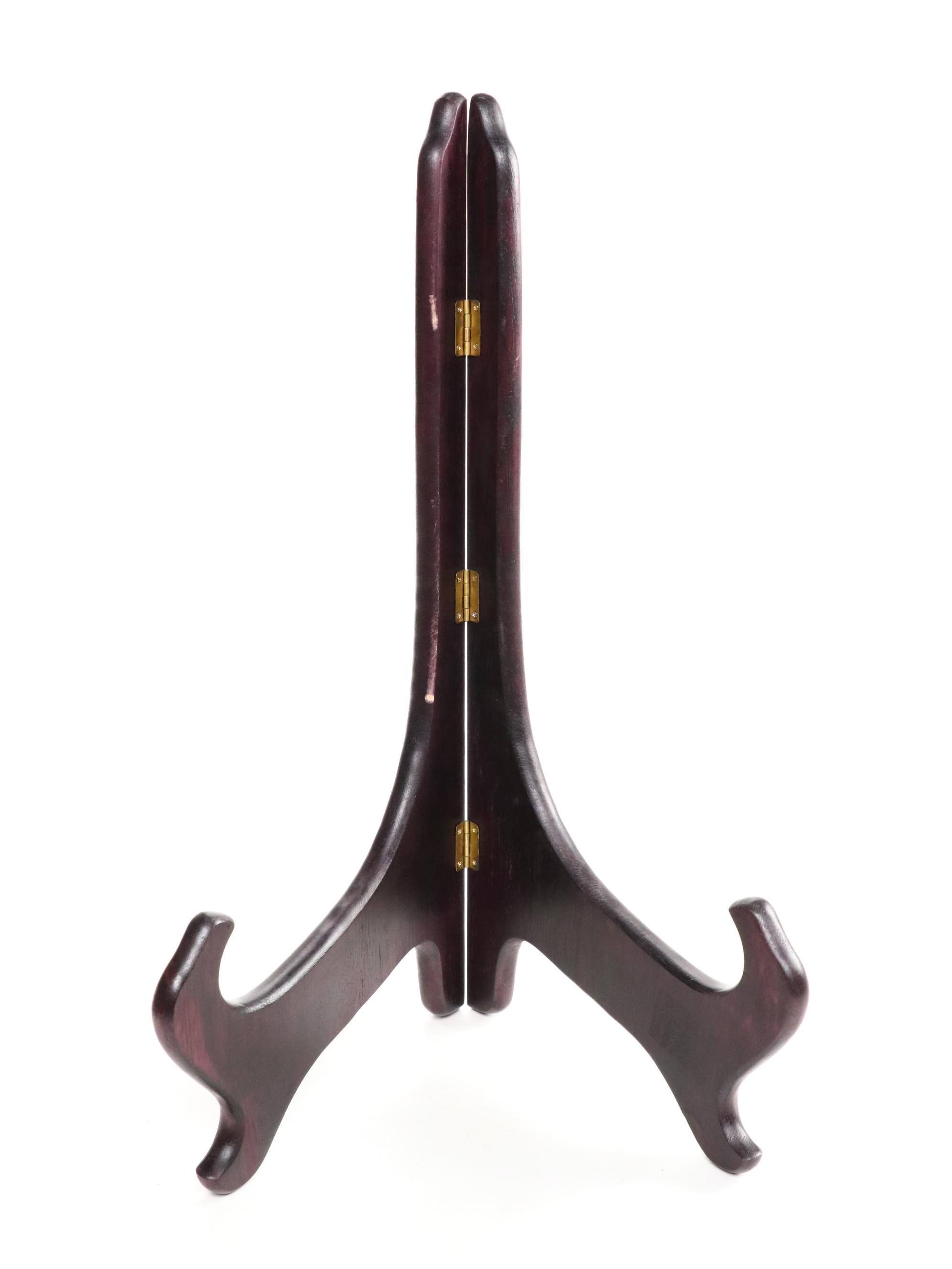 George Briard Toleware Tray with Wood Easel, Mid Century Modern