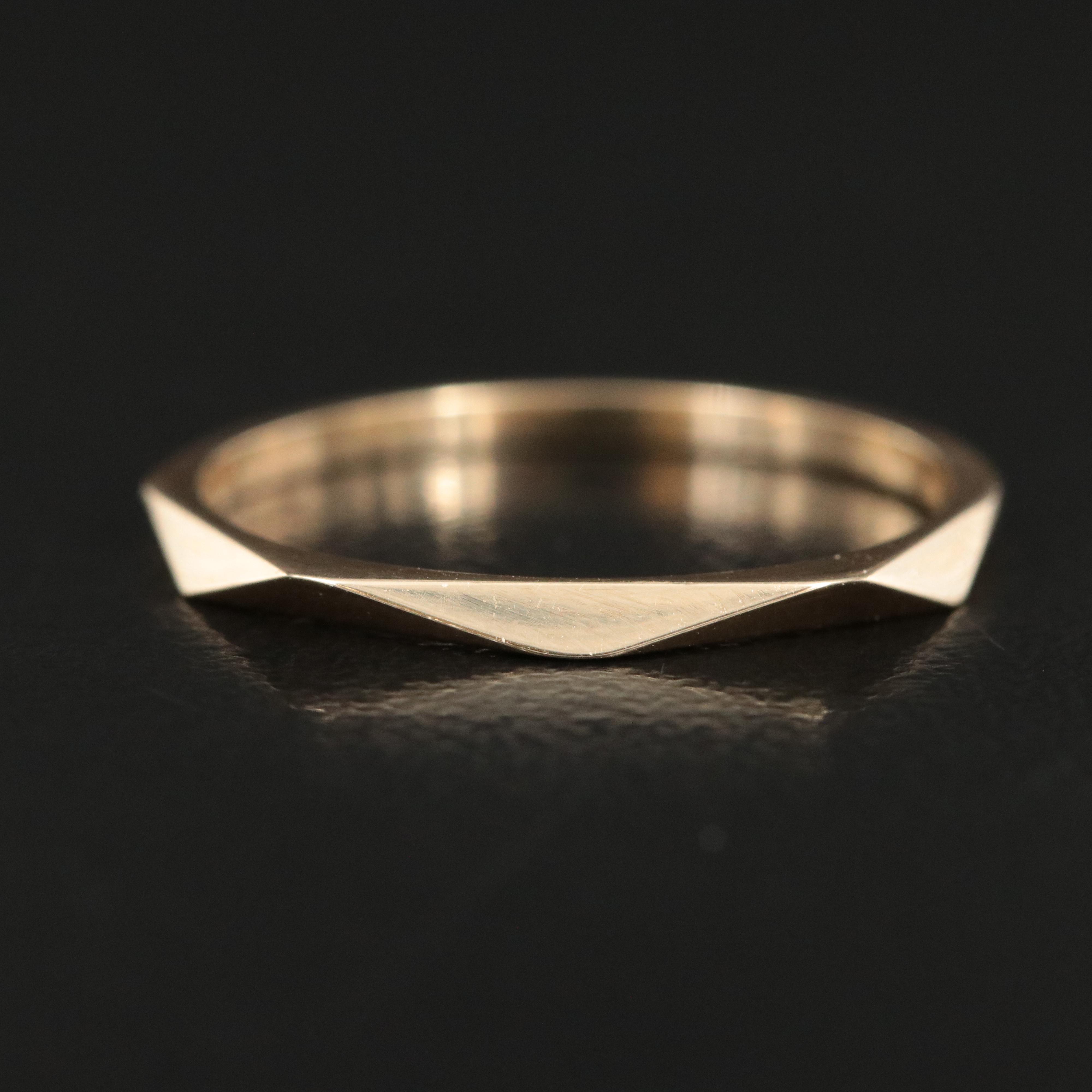 14K Geometric Band