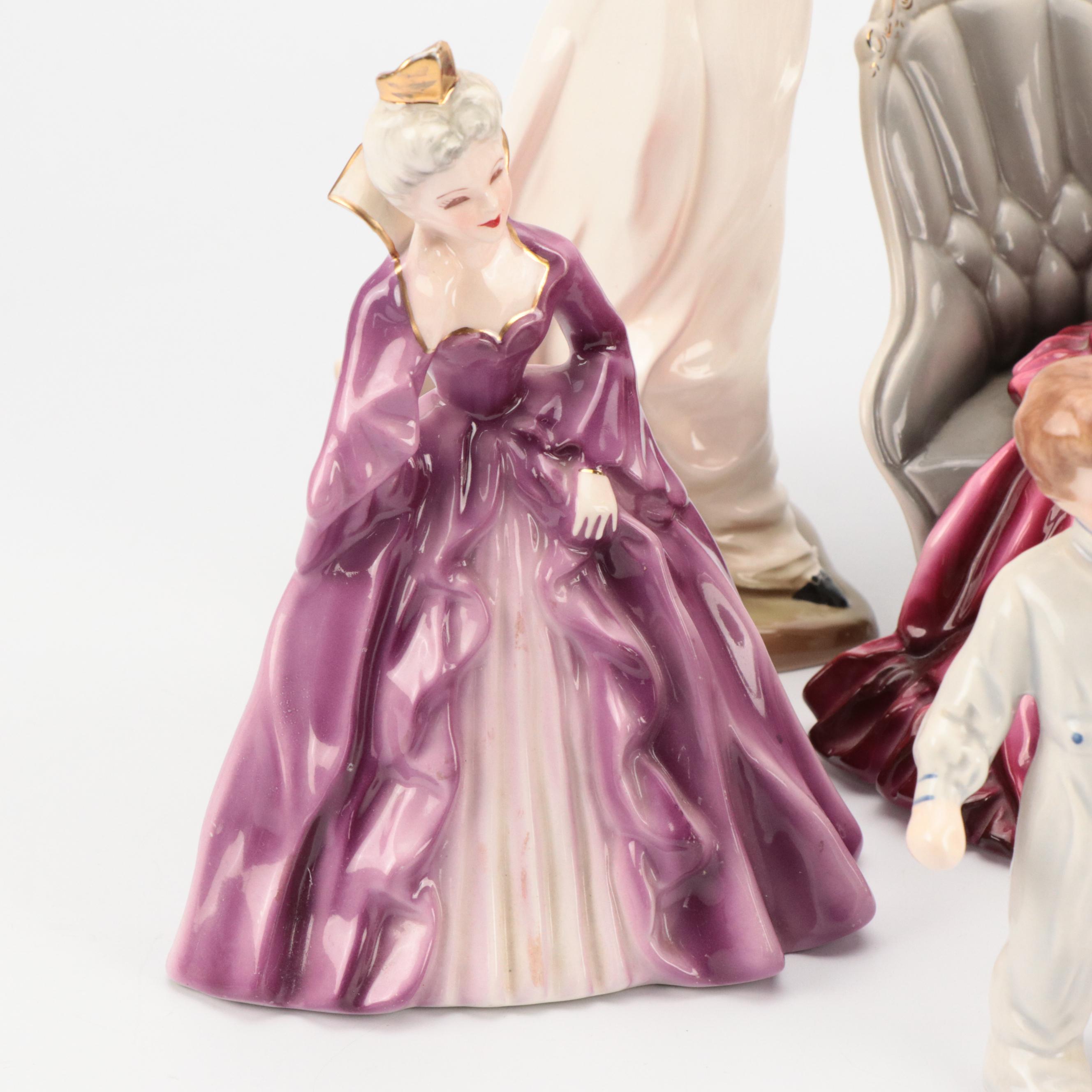 Florence Ceramics "Blue Boy", "Pinkie", and Other Figures