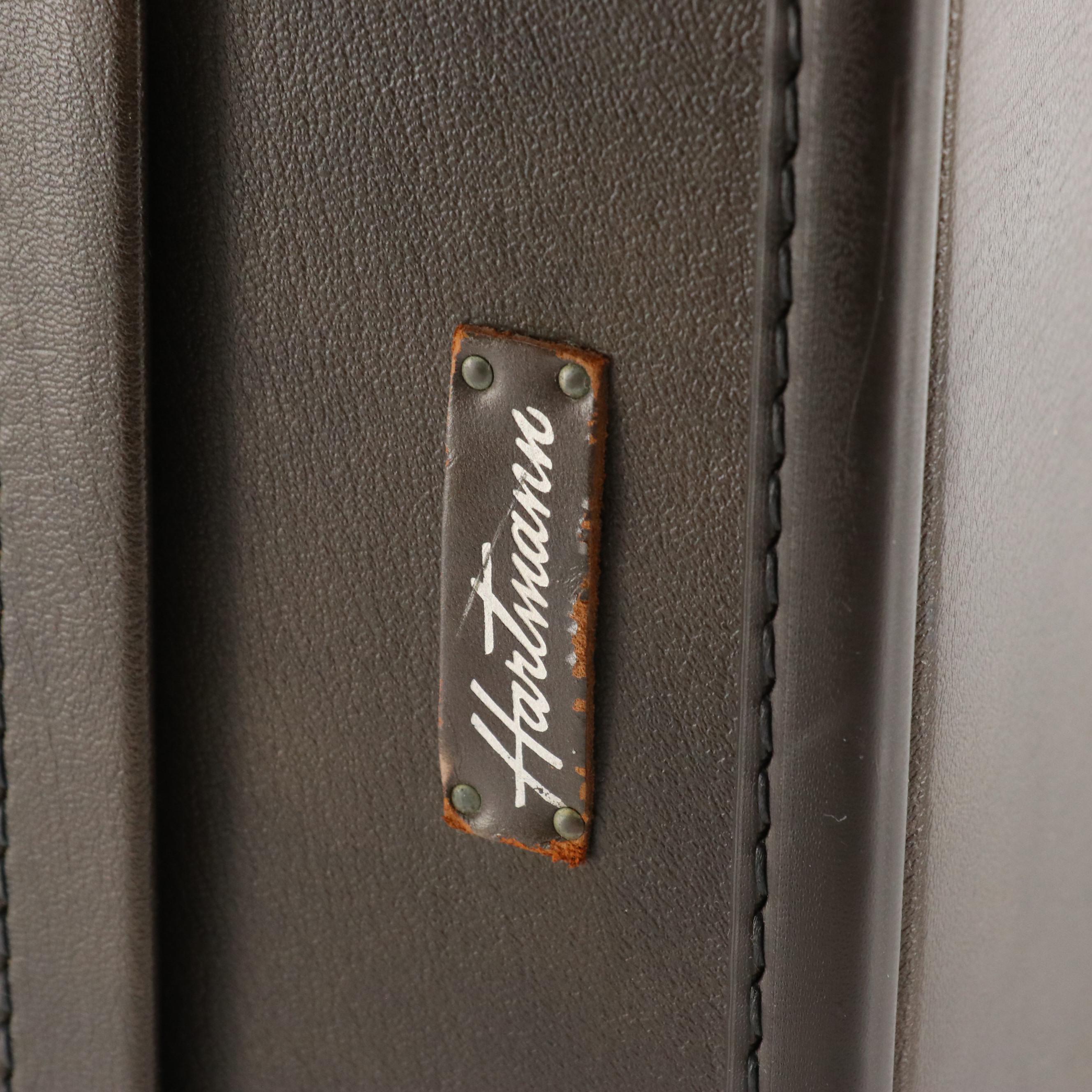 Hartmann A-Series Attaché Briefcase in Dark Brown Leather