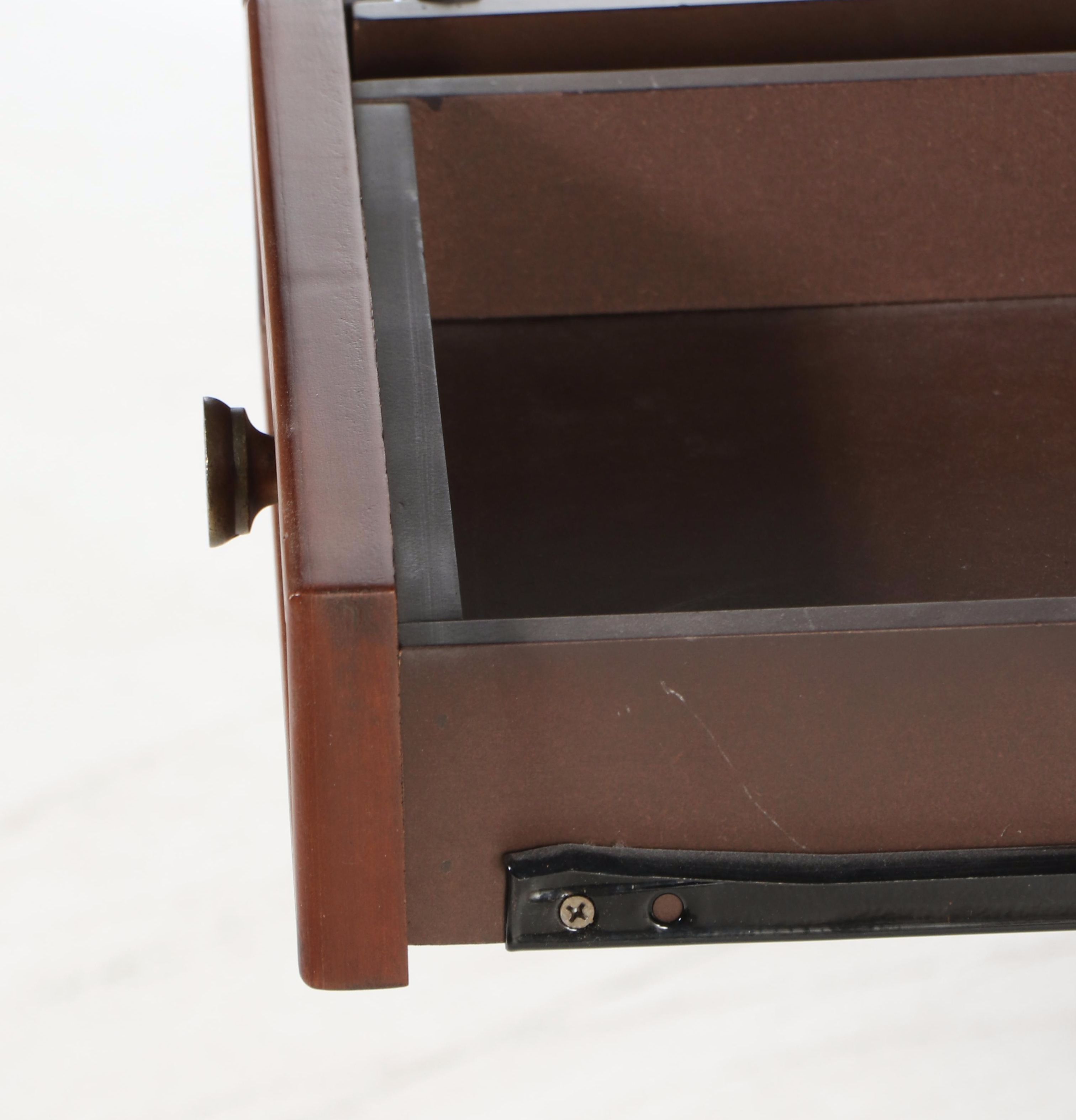 The Bombay Company Classical Style Mahogany and Marquetry Writing Table