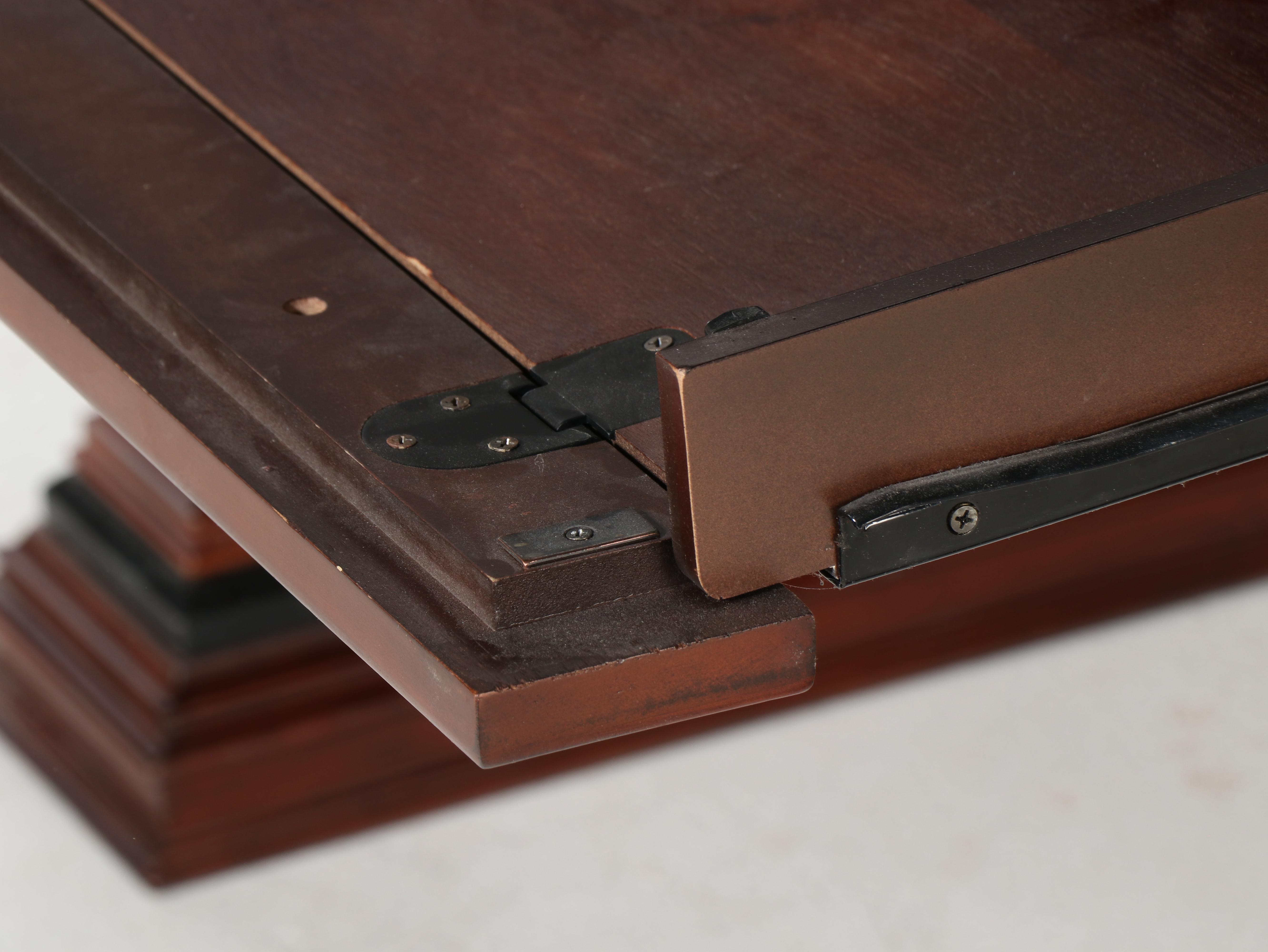 The Bombay Company Classical Style Mahogany and Marquetry Writing Table