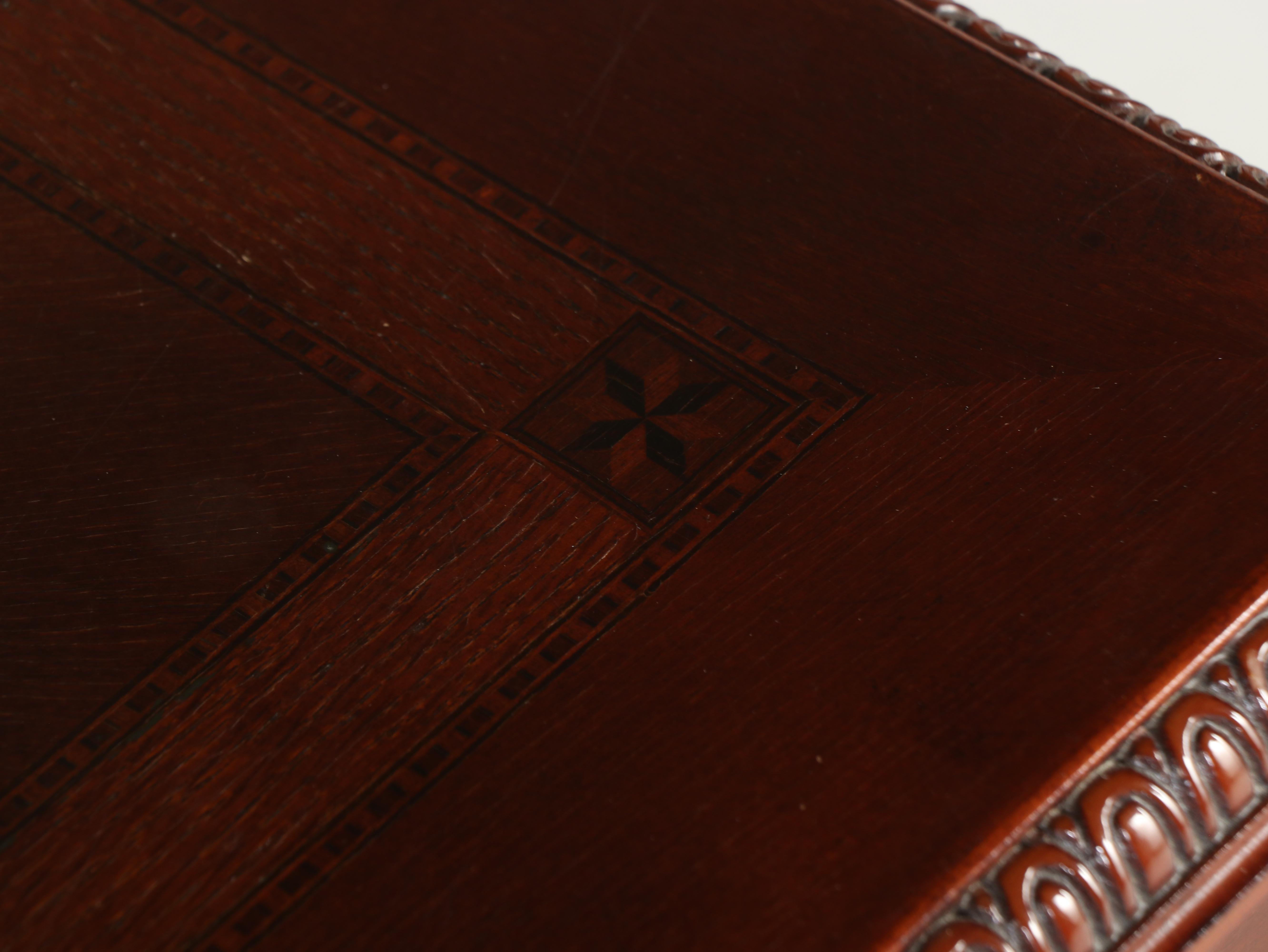 The Bombay Company Classical Style Mahogany and Marquetry Writing Table