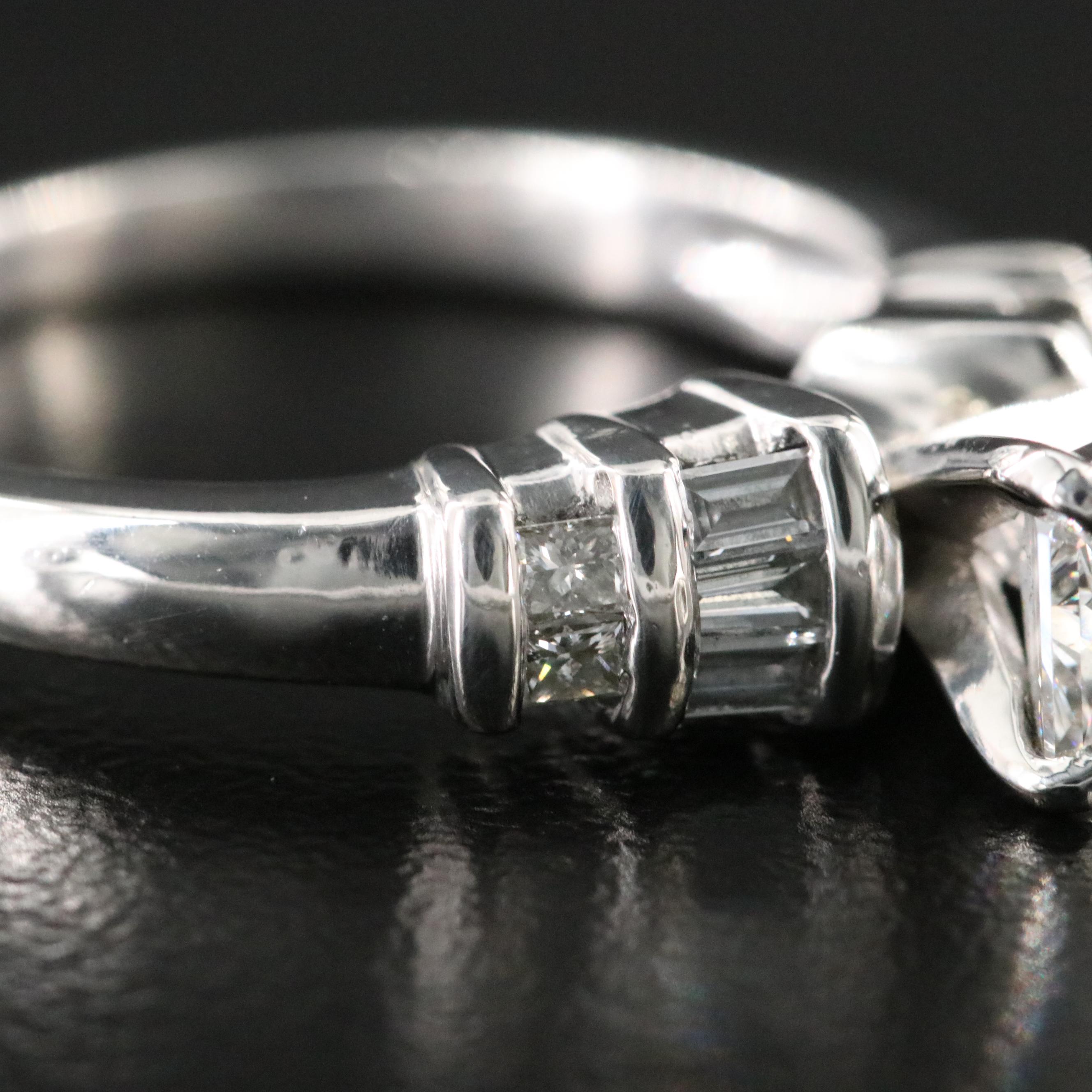 Platinum 1.20 CTW Diamond Ring with GIA Report