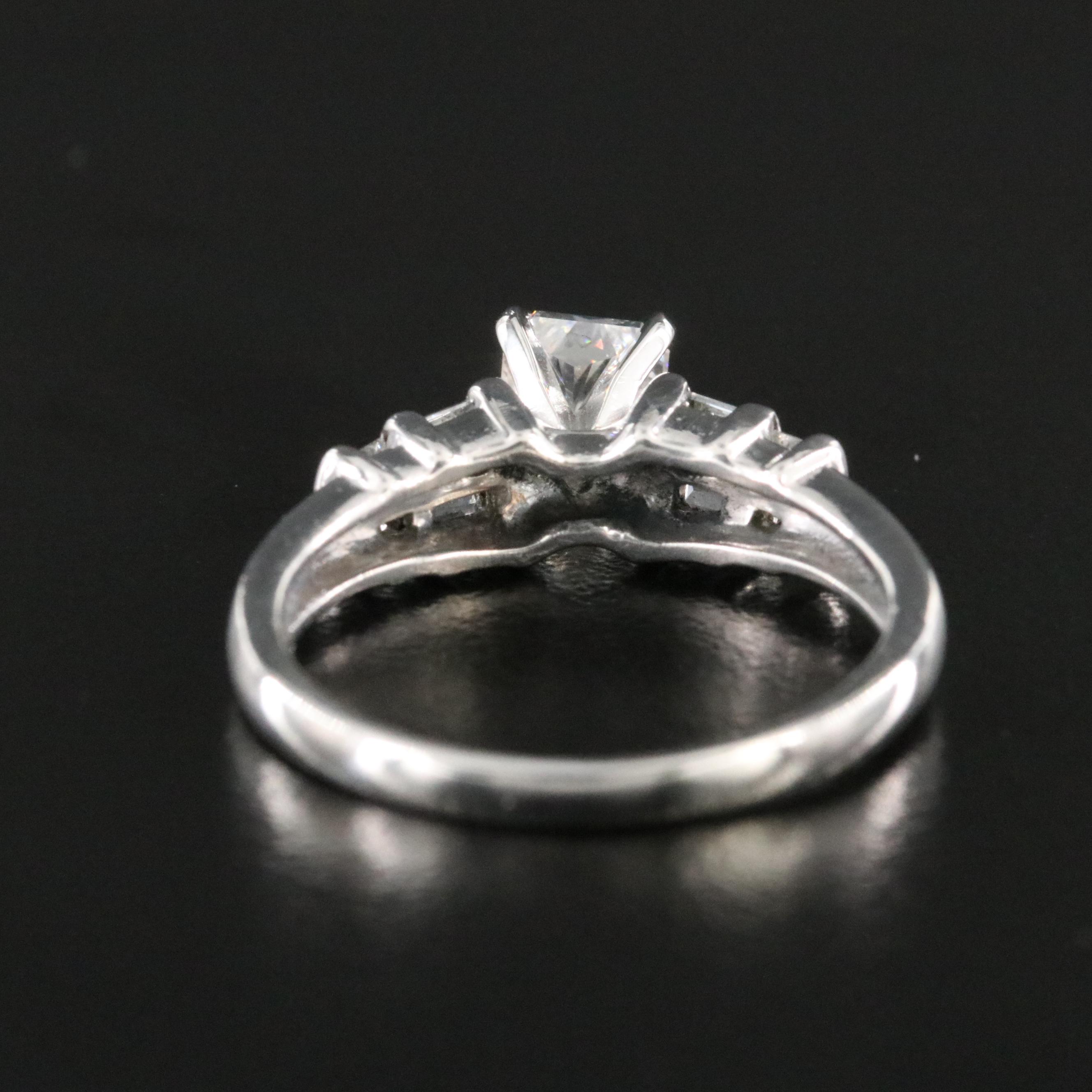 Platinum 1.20 CTW Diamond Ring with GIA Report