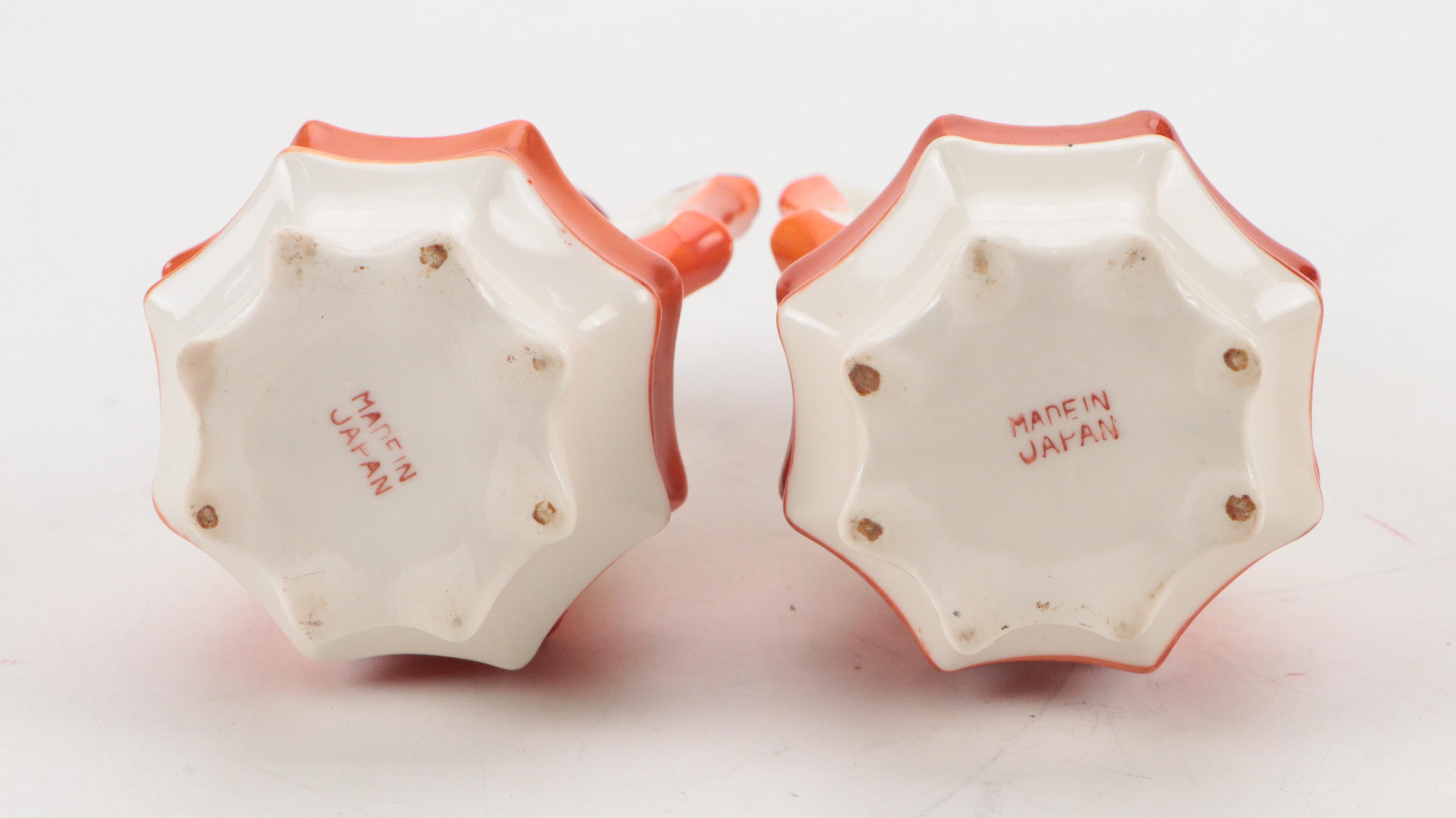 Japanese Hand-Painted Ceramic Condiment Set