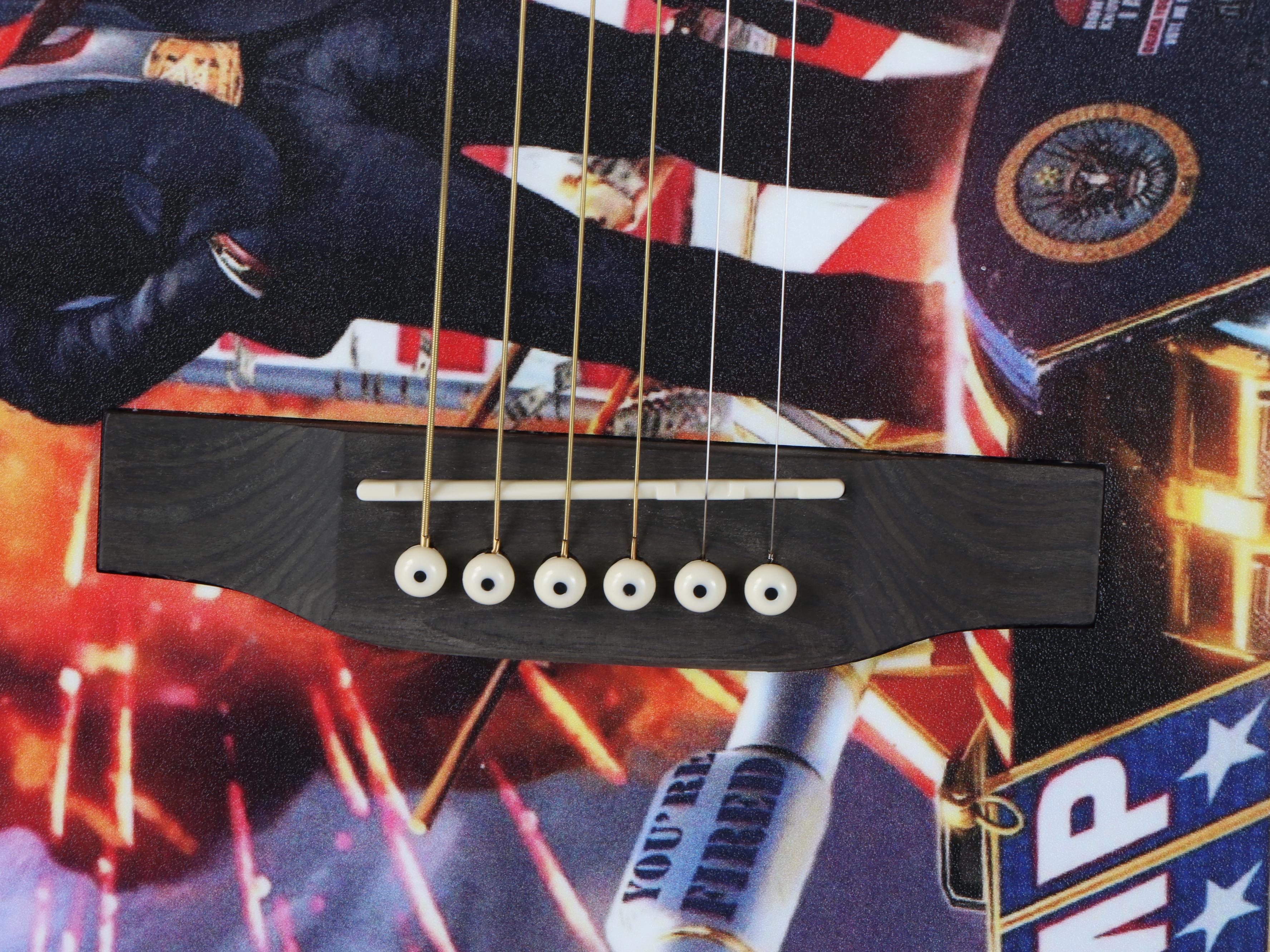 Donald Trump Wrapped Rogue Dreadnought RA 090-NA Acoustic Guitar