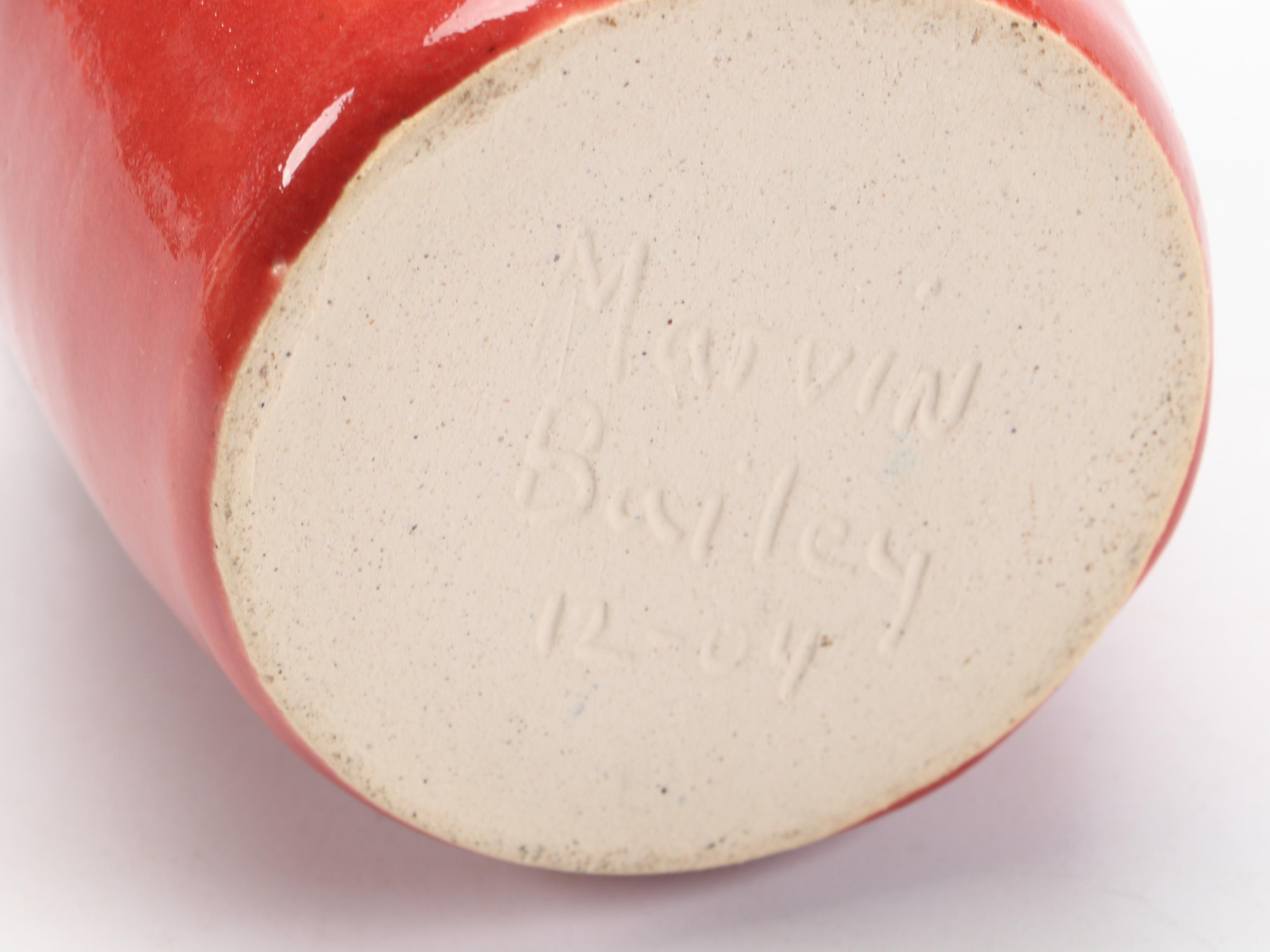 Marvin Bailey Ceramic Devil Folk Art Style Face Jug, 2004