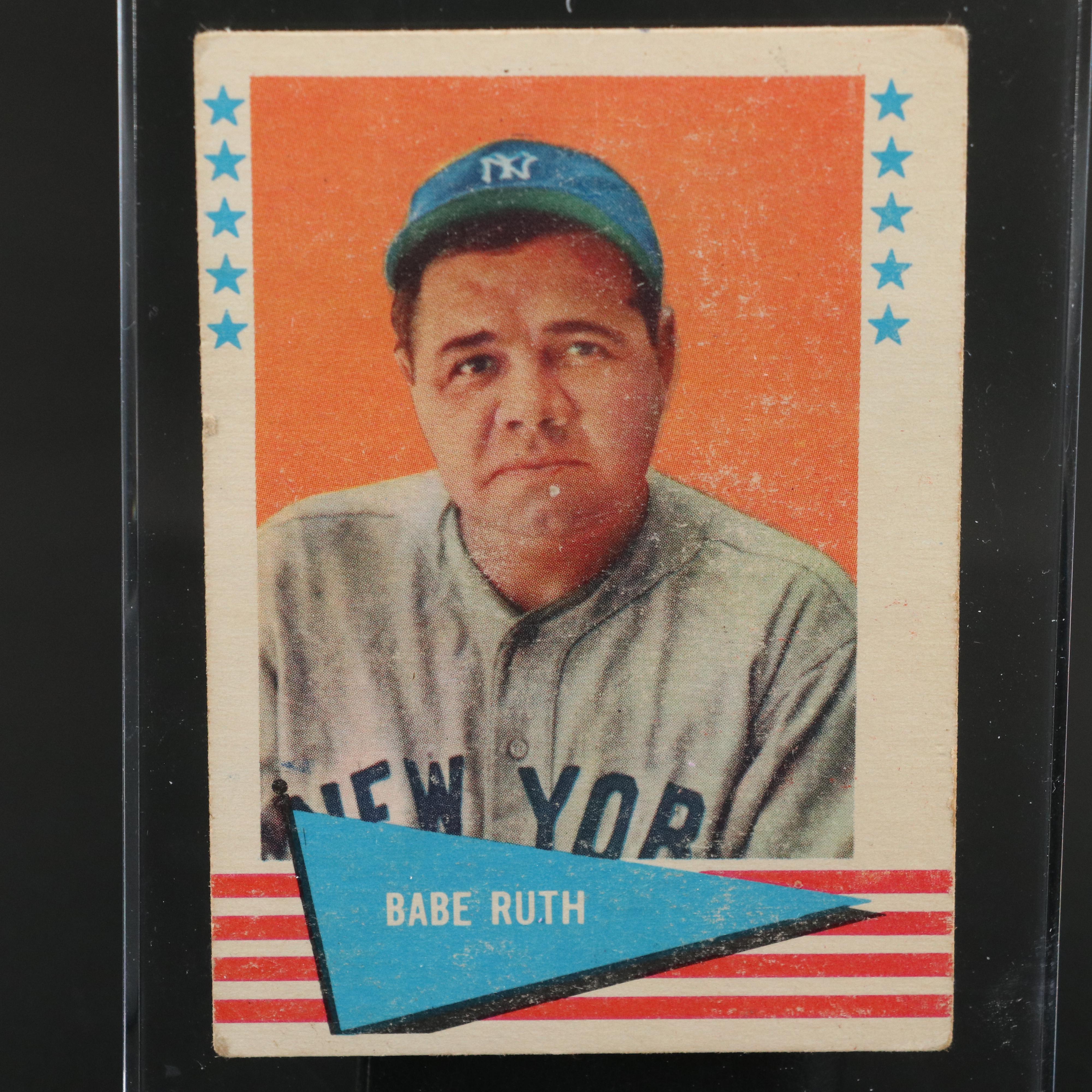 1961 Fleer Babe Ruth New York Yankees Baseball Card