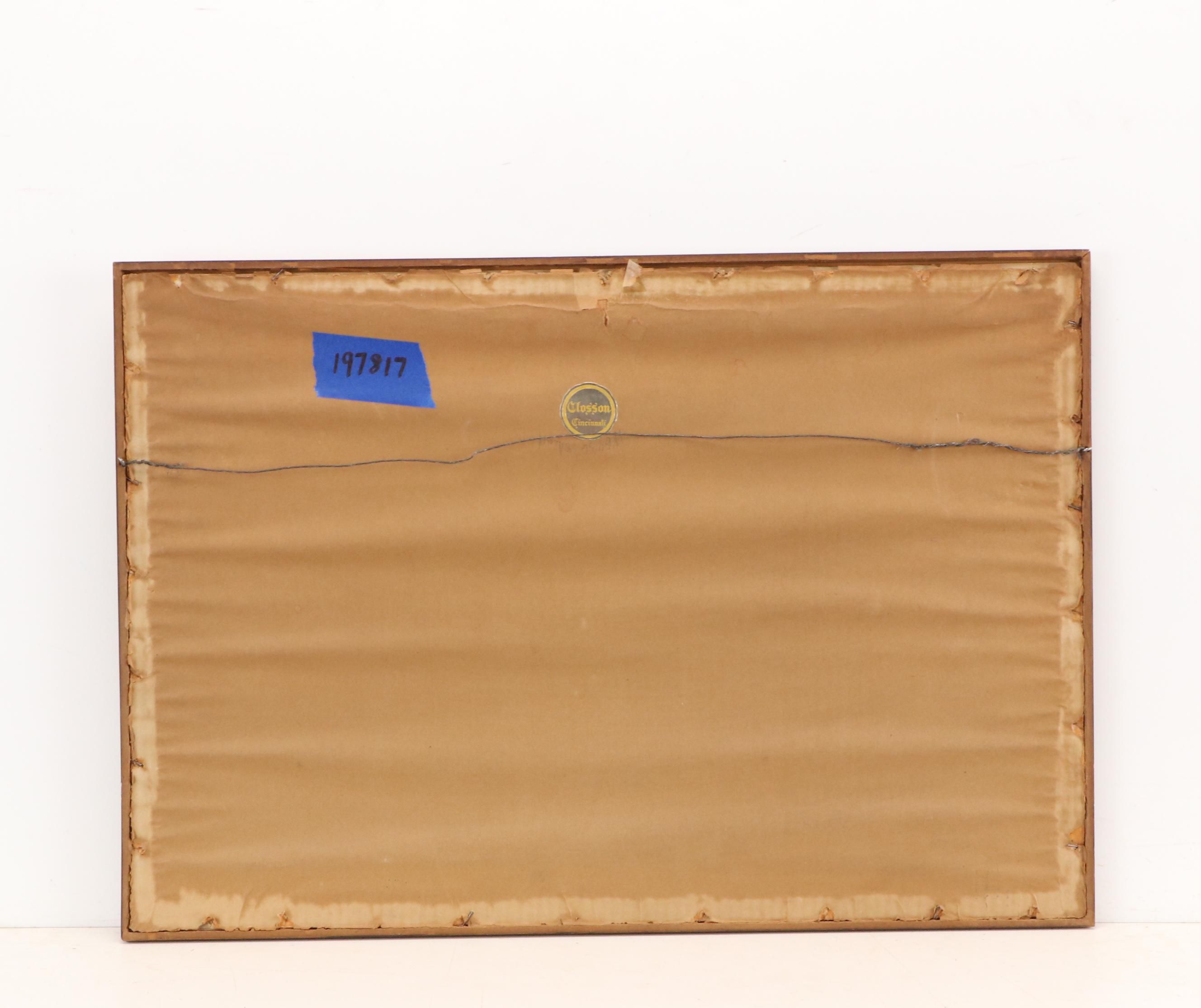 Louis Conrad Rosenberg Etching "Union Terminal Construction, Cincinnati Ohio"