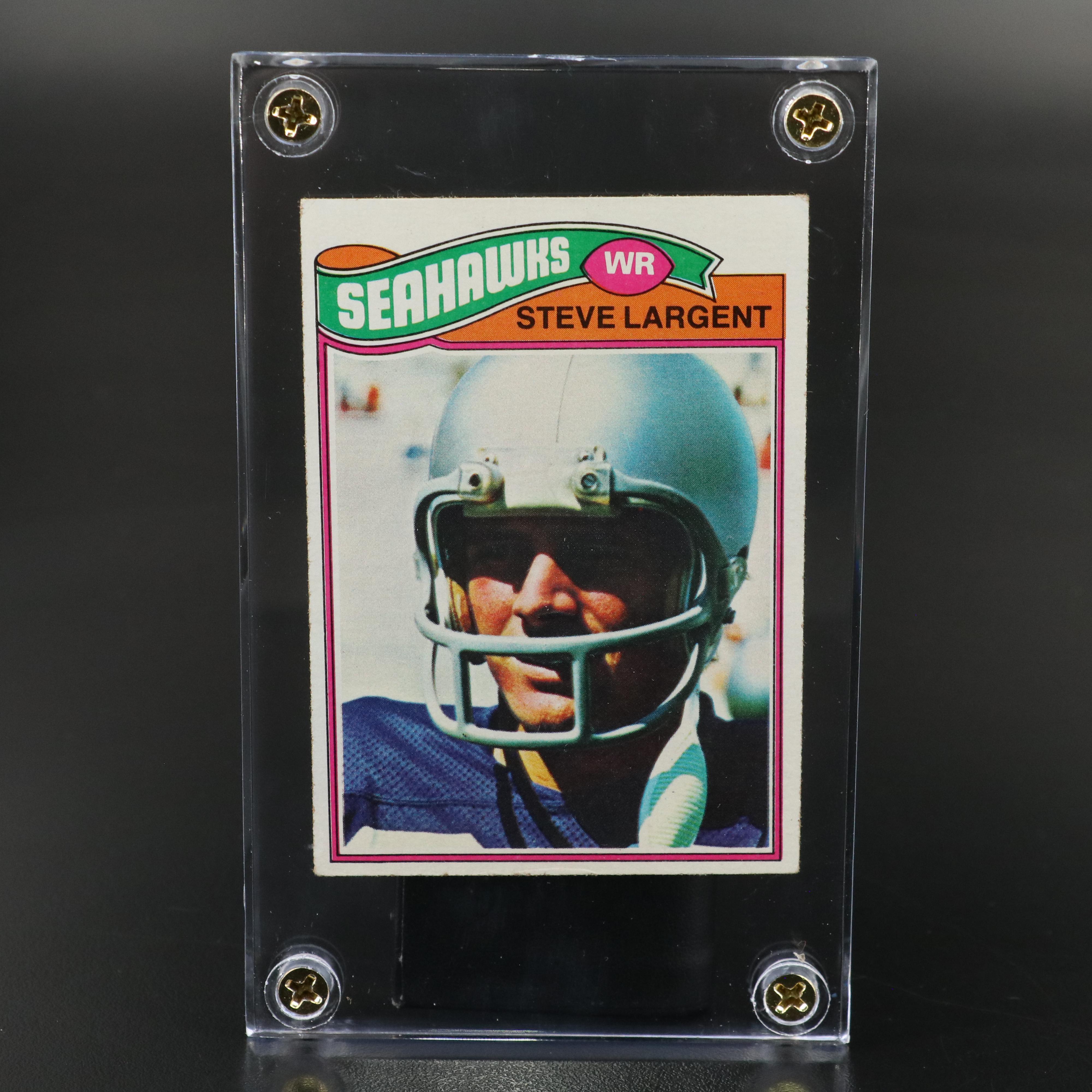 1977 Topps Steve Largent Seattle Seahawks Rookie Football Card