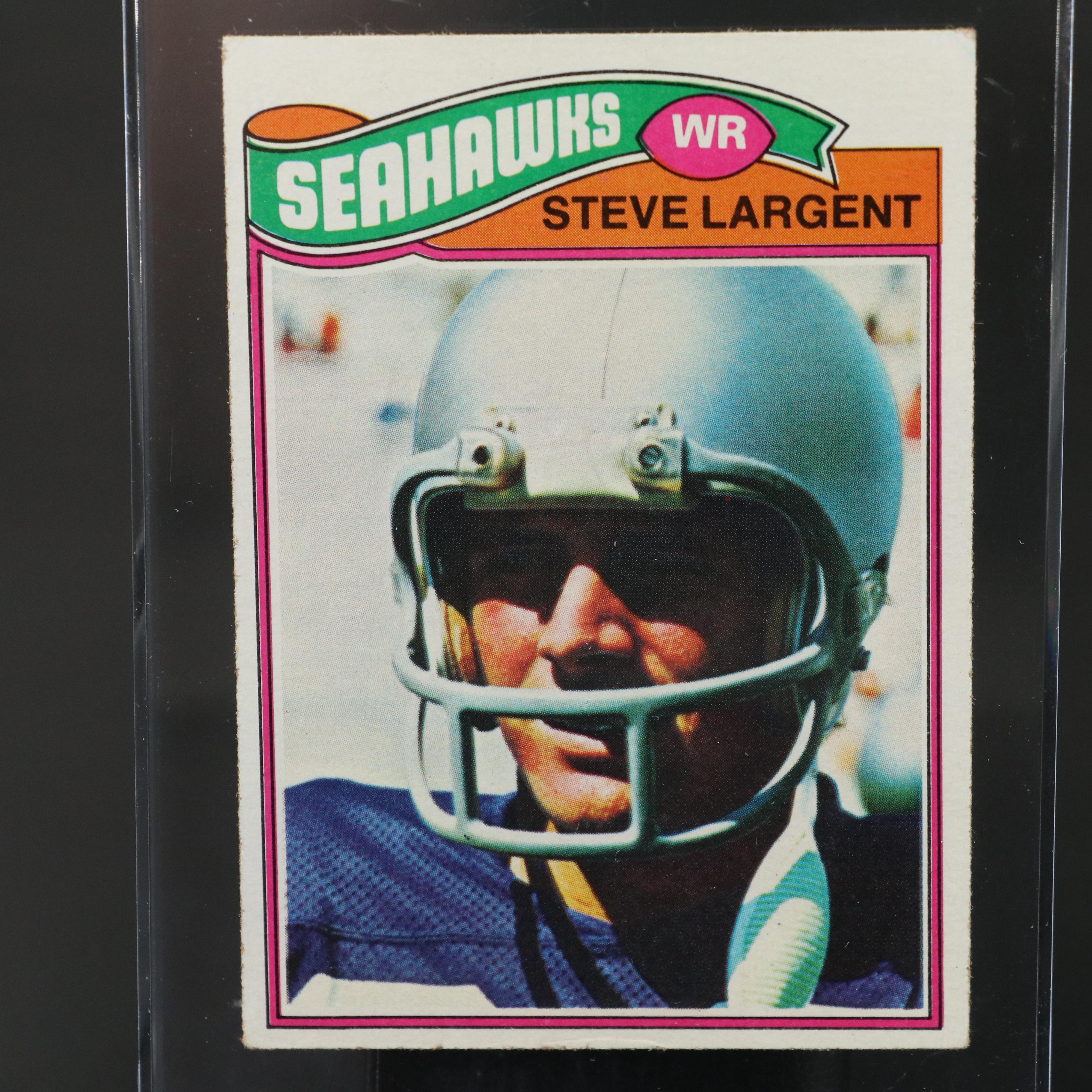 1977 Topps Steve Largent Seattle Seahawks Rookie Football Card