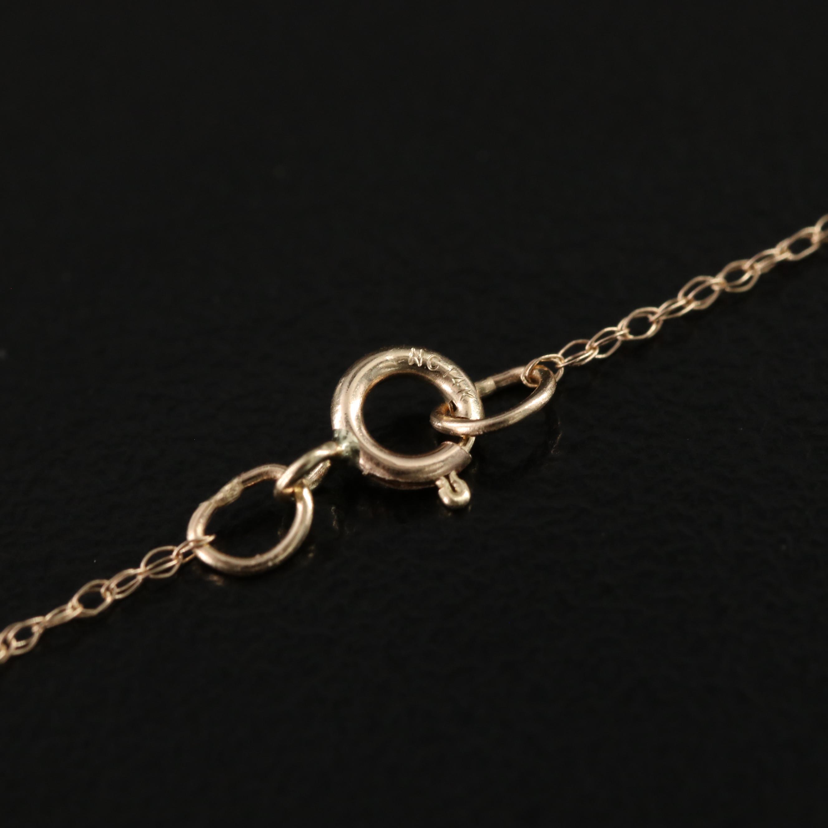 14K 4.35 CT Lab Grown Diamond Pendant Necklace with IGI Report