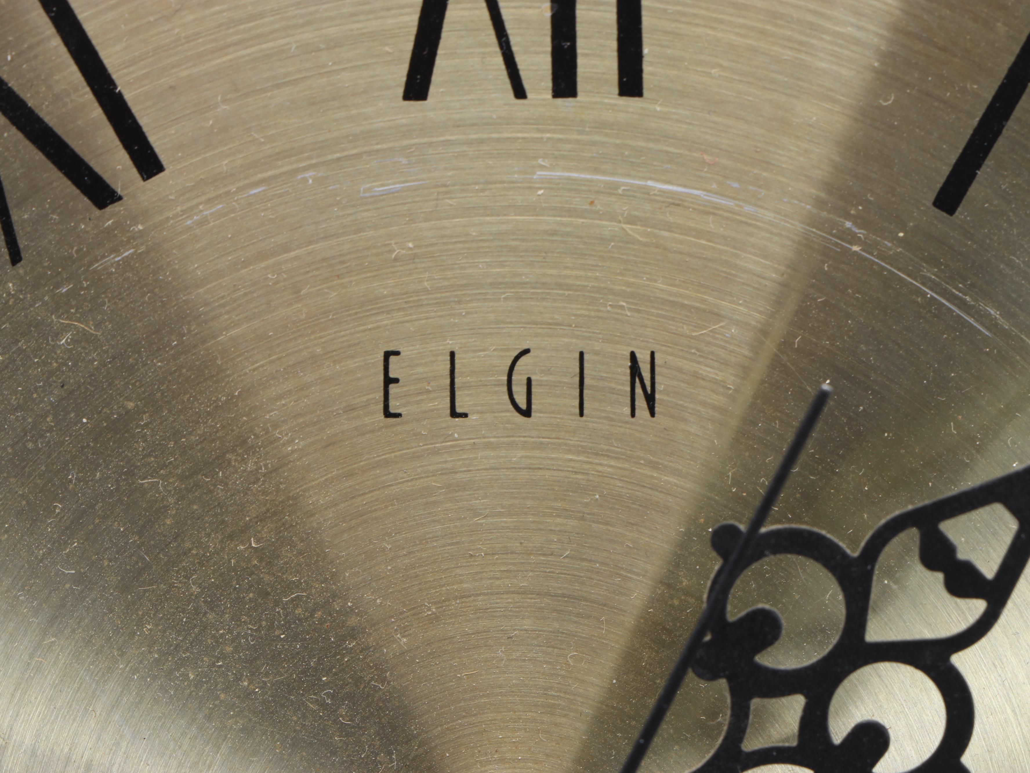 Elgin Mid Century Modern Sunburst Wall Clock