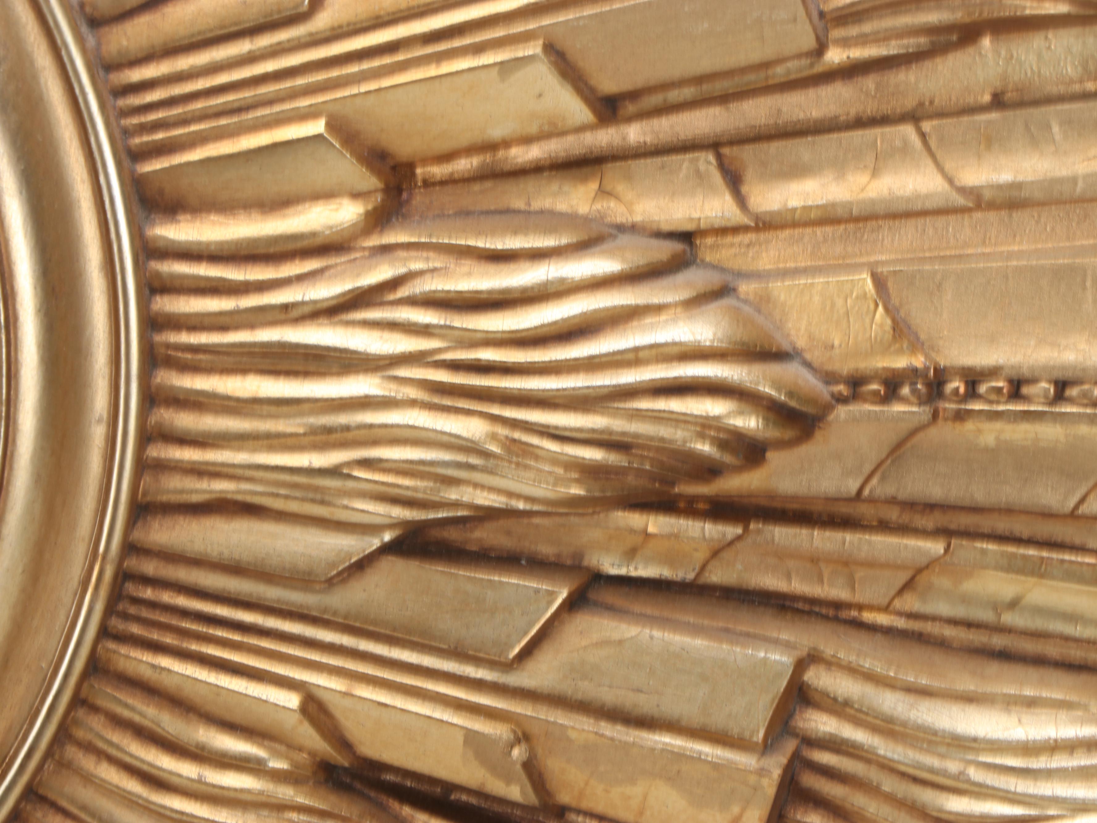 Elgin Mid Century Modern Sunburst Wall Clock