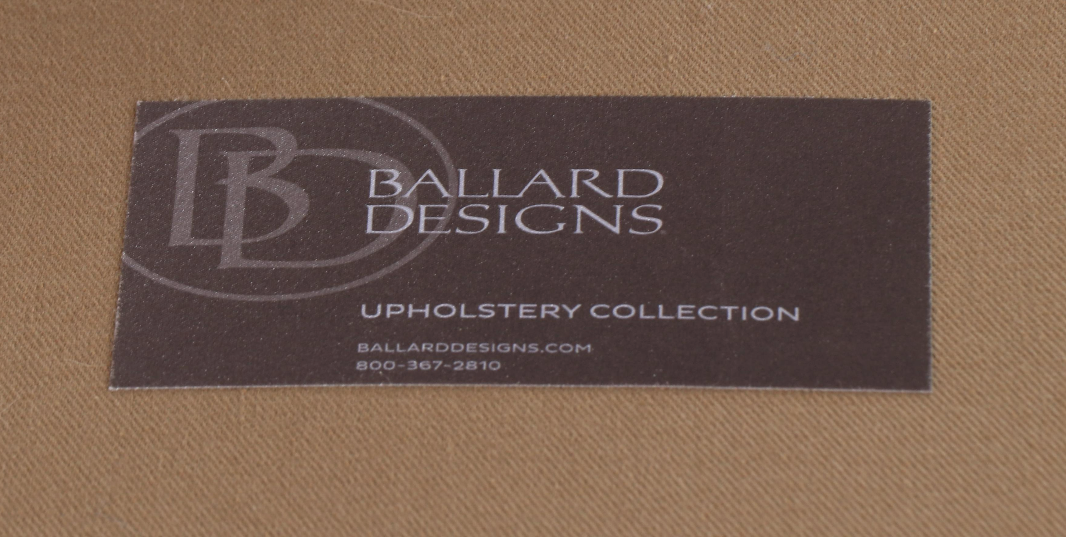 Pair of Ballard Designs "Louis" Beech and Custom-Upholstered Slipper Chairs