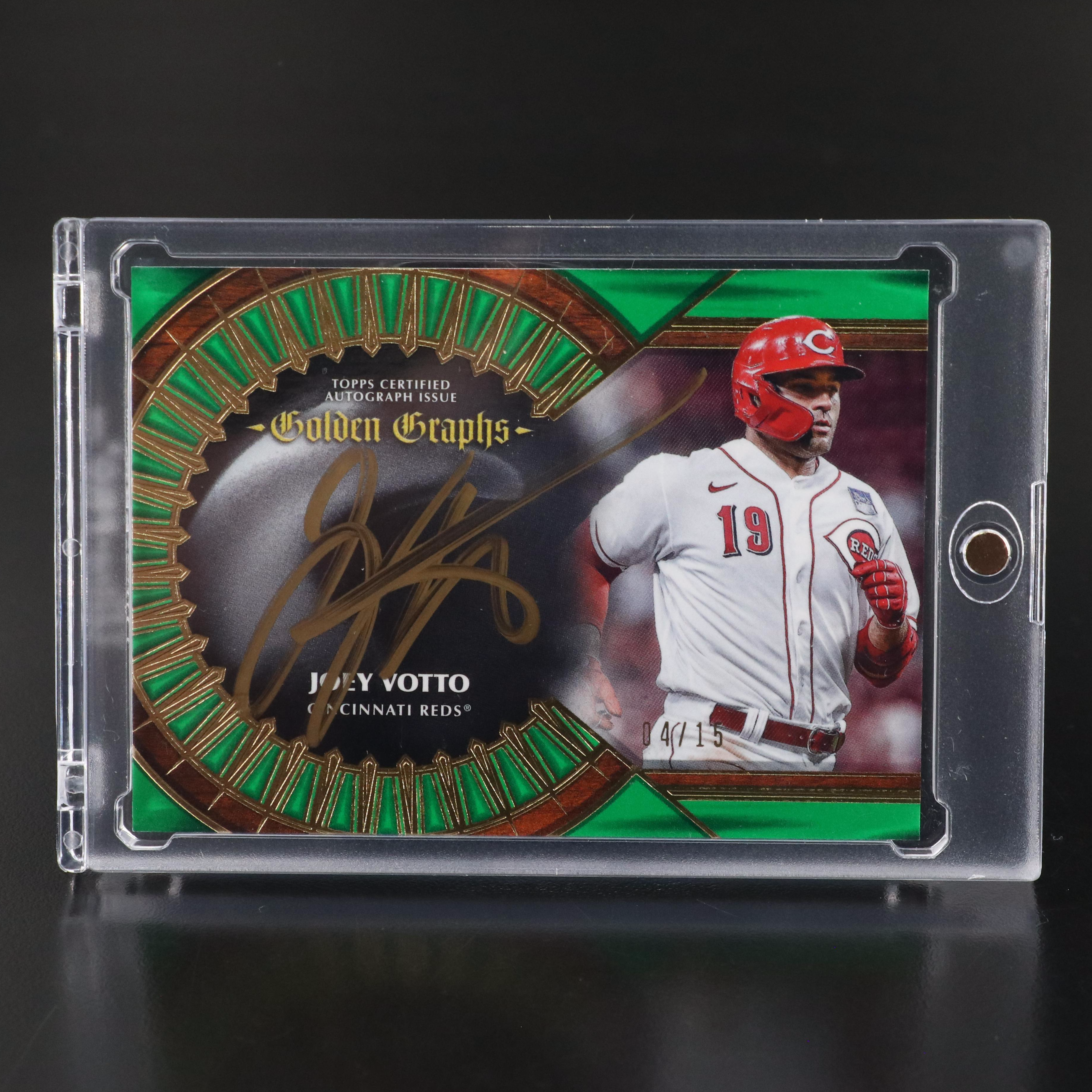 2023 Topps Five Star Joey Votto Signed Cincinnati Reds Baseball Card #ed 04/15
