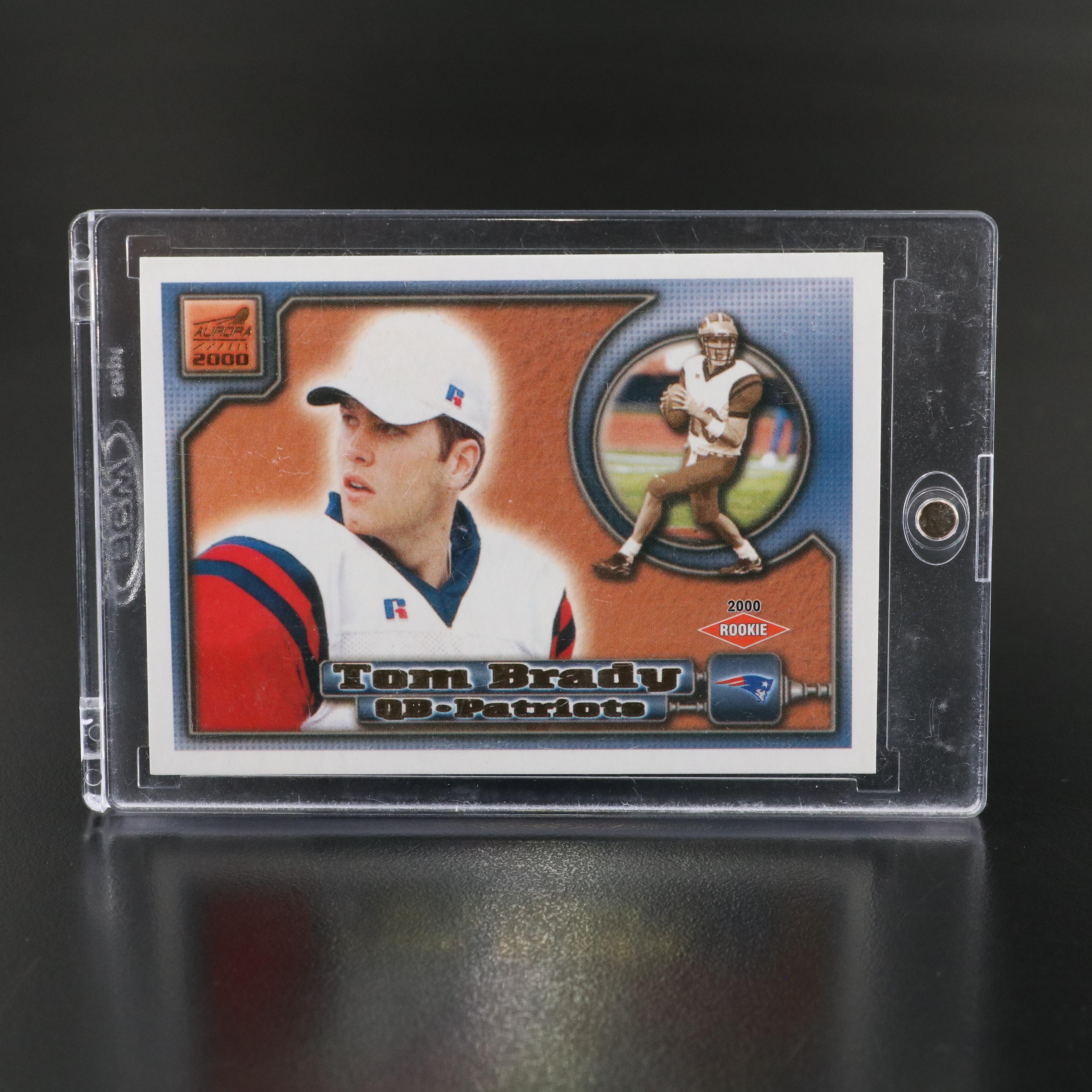 2000 Aurora Tom Brady New England Patriots Rookie Football Card