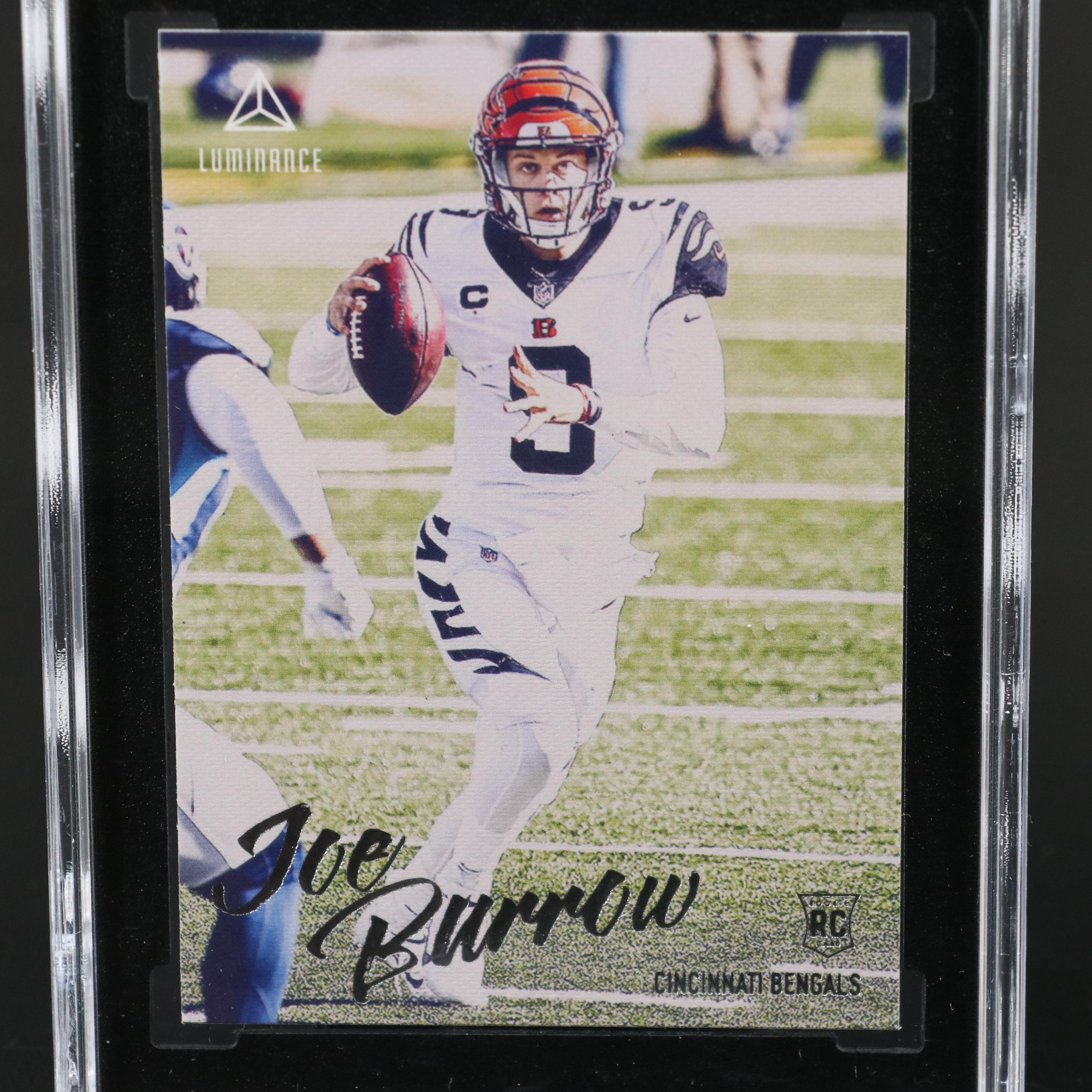 2020 Panini Chronicles Joe Burrow Luminance Rookie Football Card Graded SGC 10