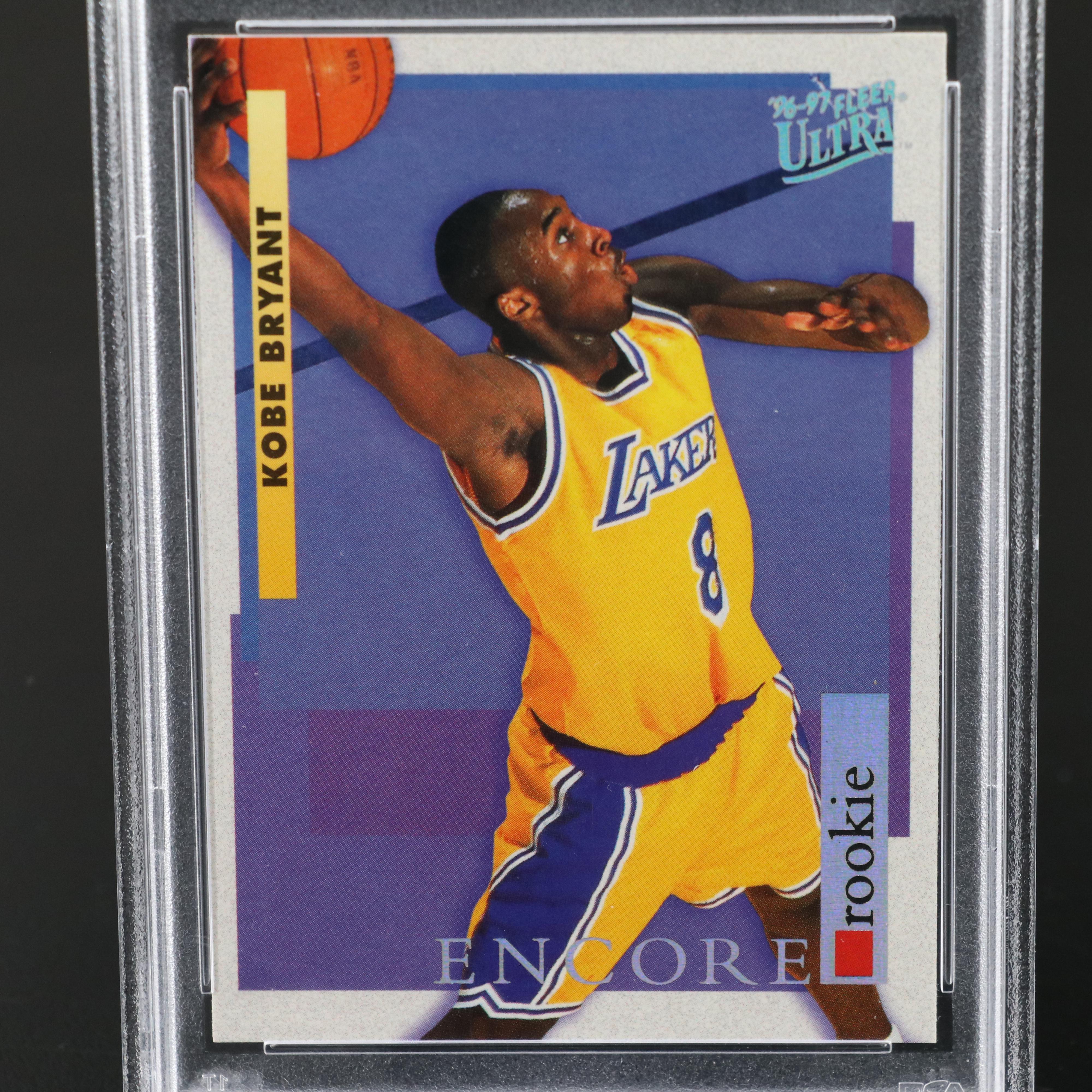 1996 Fleer Ultra Kobe Bryant Los Angeles Lakers Rookie Card Graded PSA 9