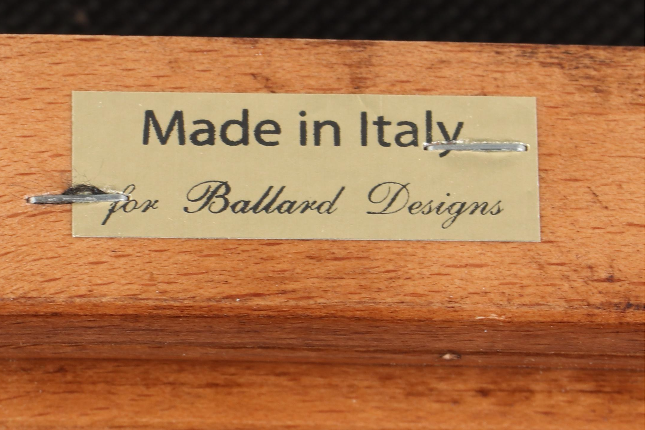 Pair of Ballard Designs "Louis" Beech and Custom-Upholstered Slipper Chairs