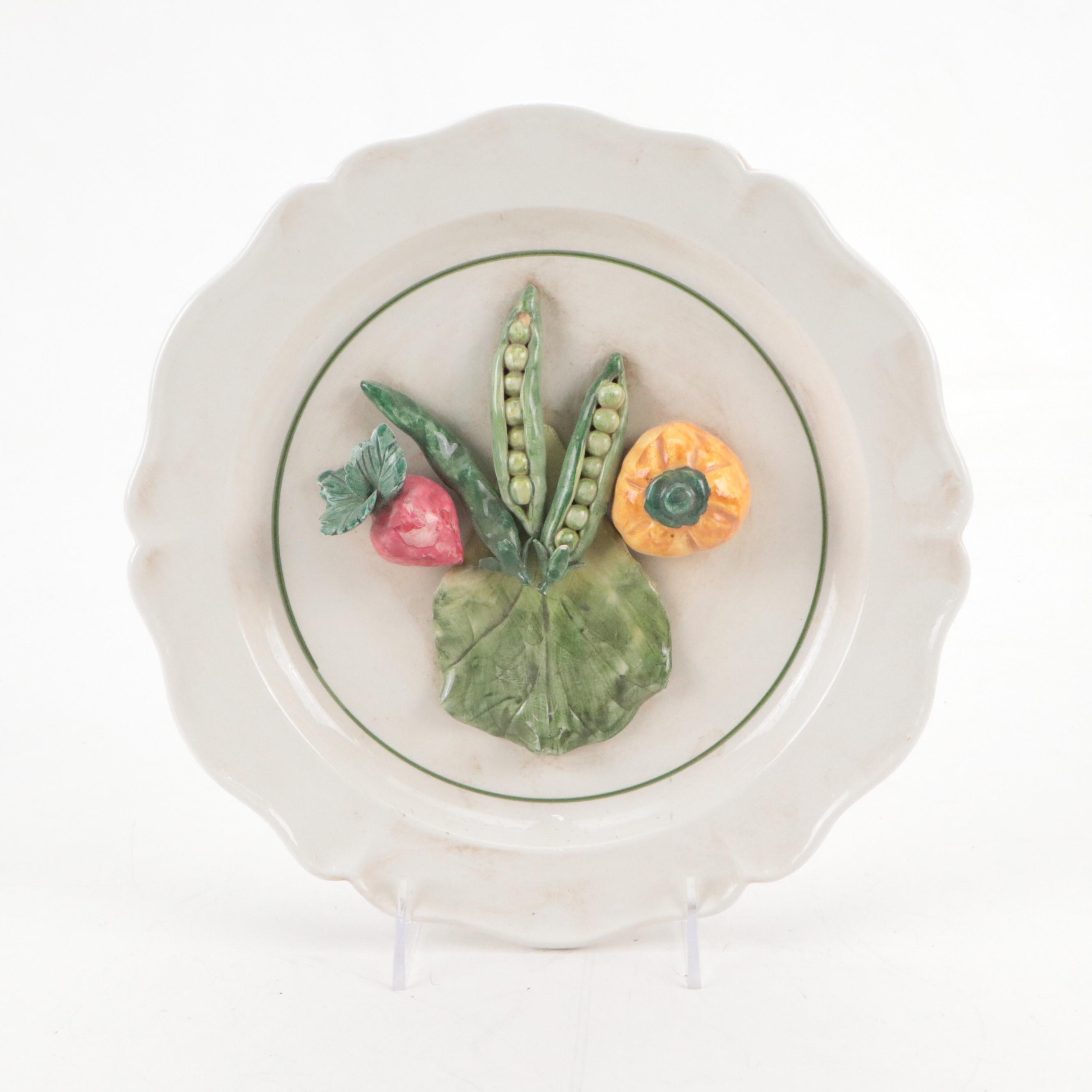 Shawnee Pottery Ceramic "Corn King" Teapot with Other Serveware