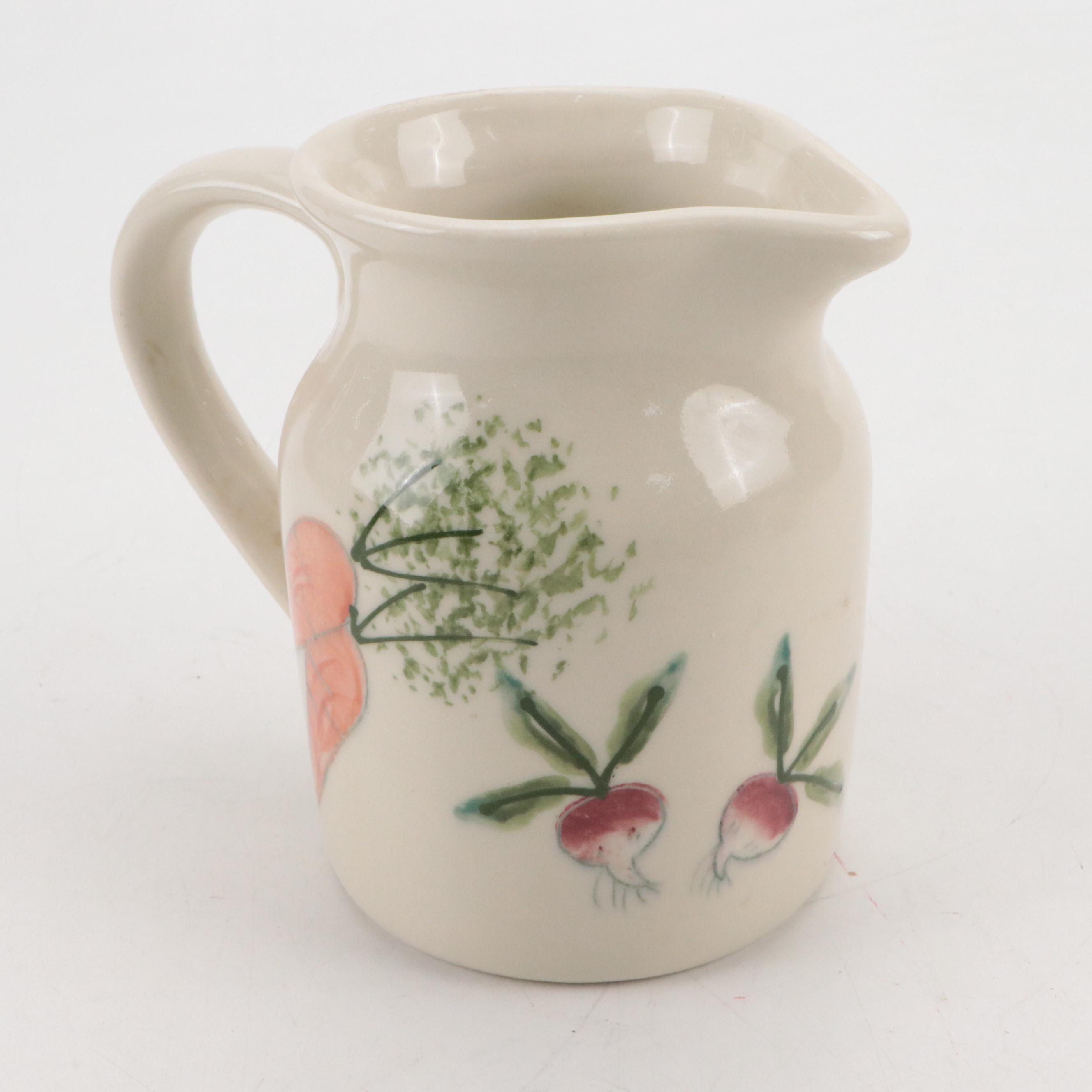 Shawnee Pottery Ceramic "Corn King" Teapot with Other Serveware