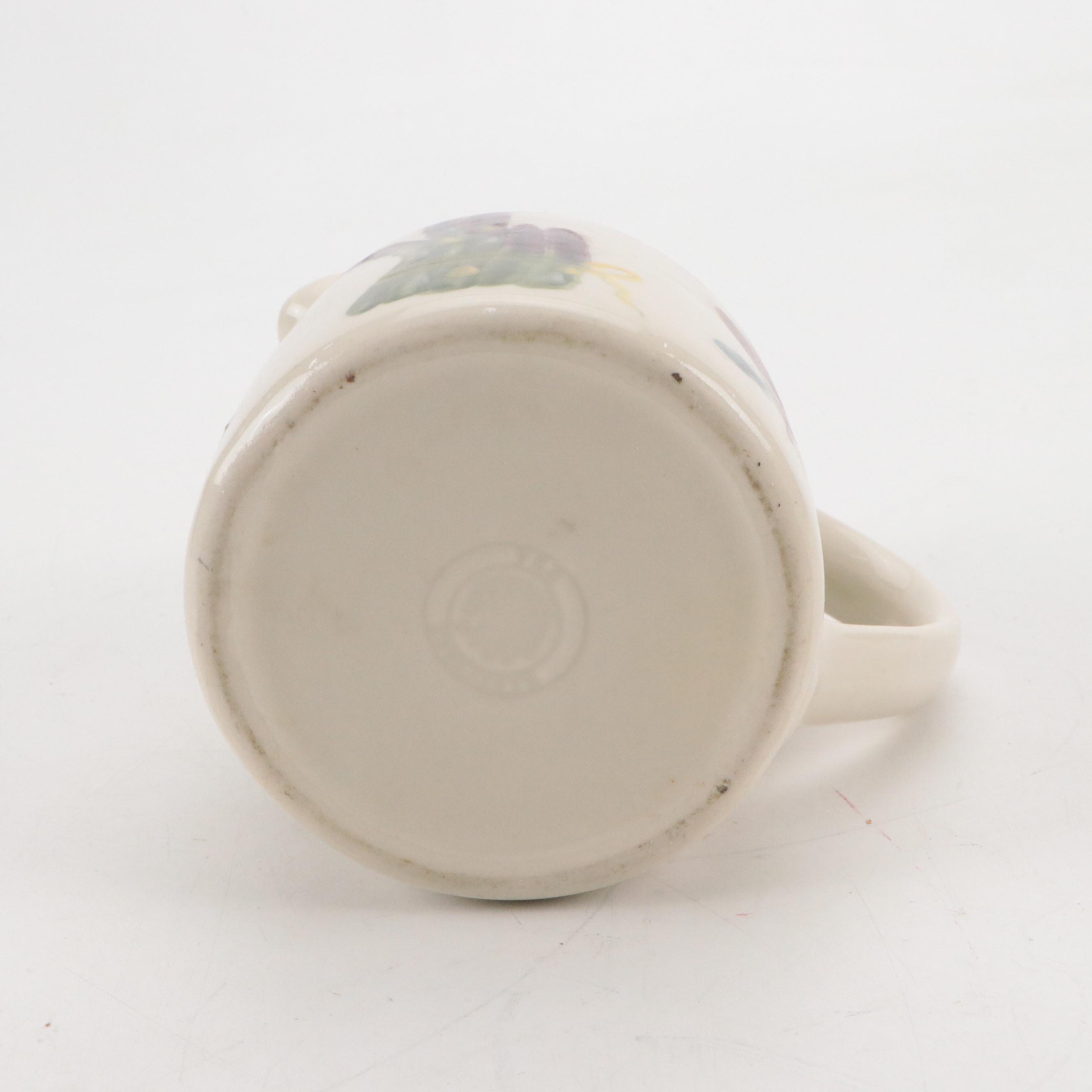 Shawnee Pottery Ceramic "Corn King" Teapot with Other Serveware