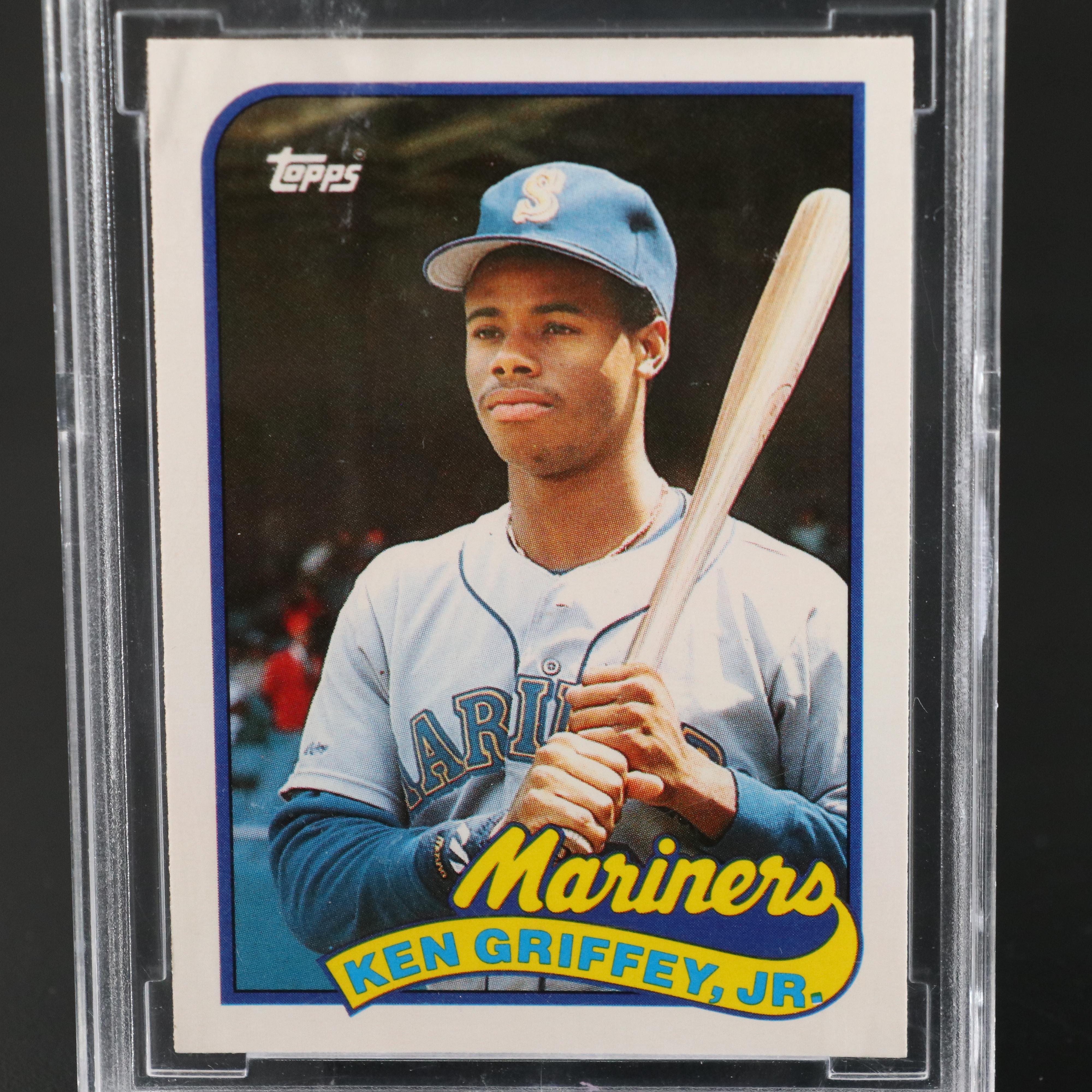 1989 Topps Traded Ken Griffey Jr. Seattle Mariners Rookie Card Graded BCCG 10