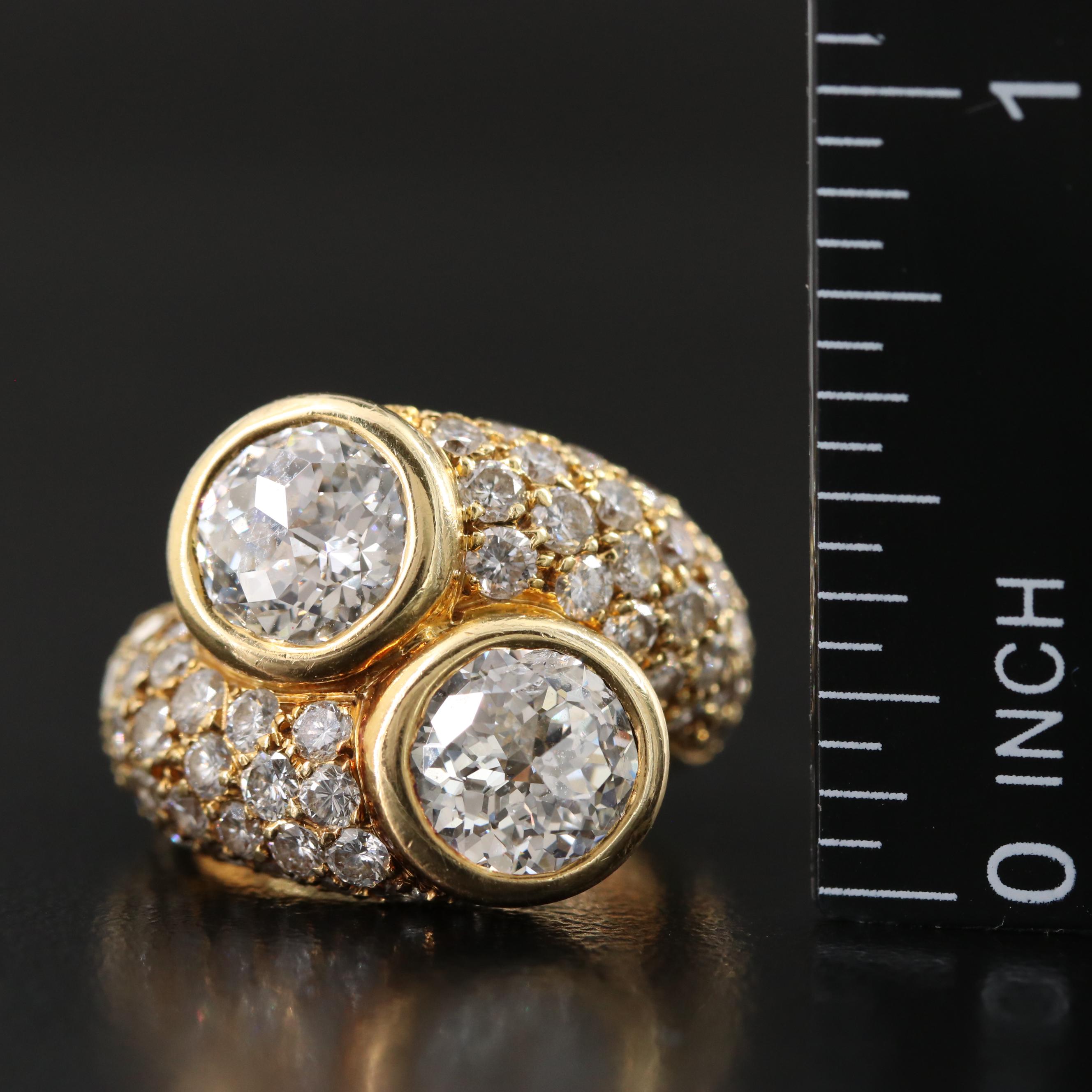 18K 5.93 CTW Diamond Bypass Ring
