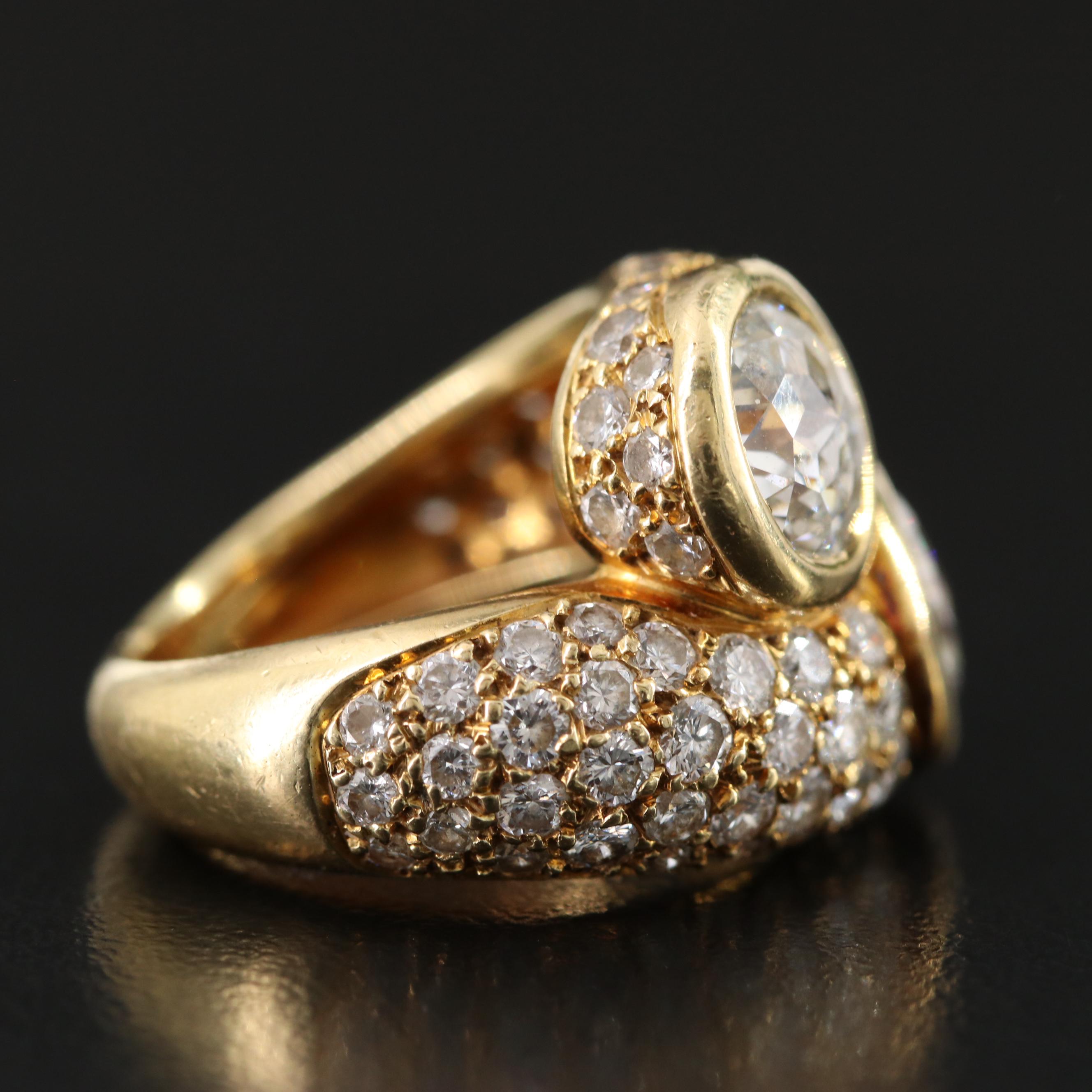 18K 5.93 CTW Diamond Bypass Ring