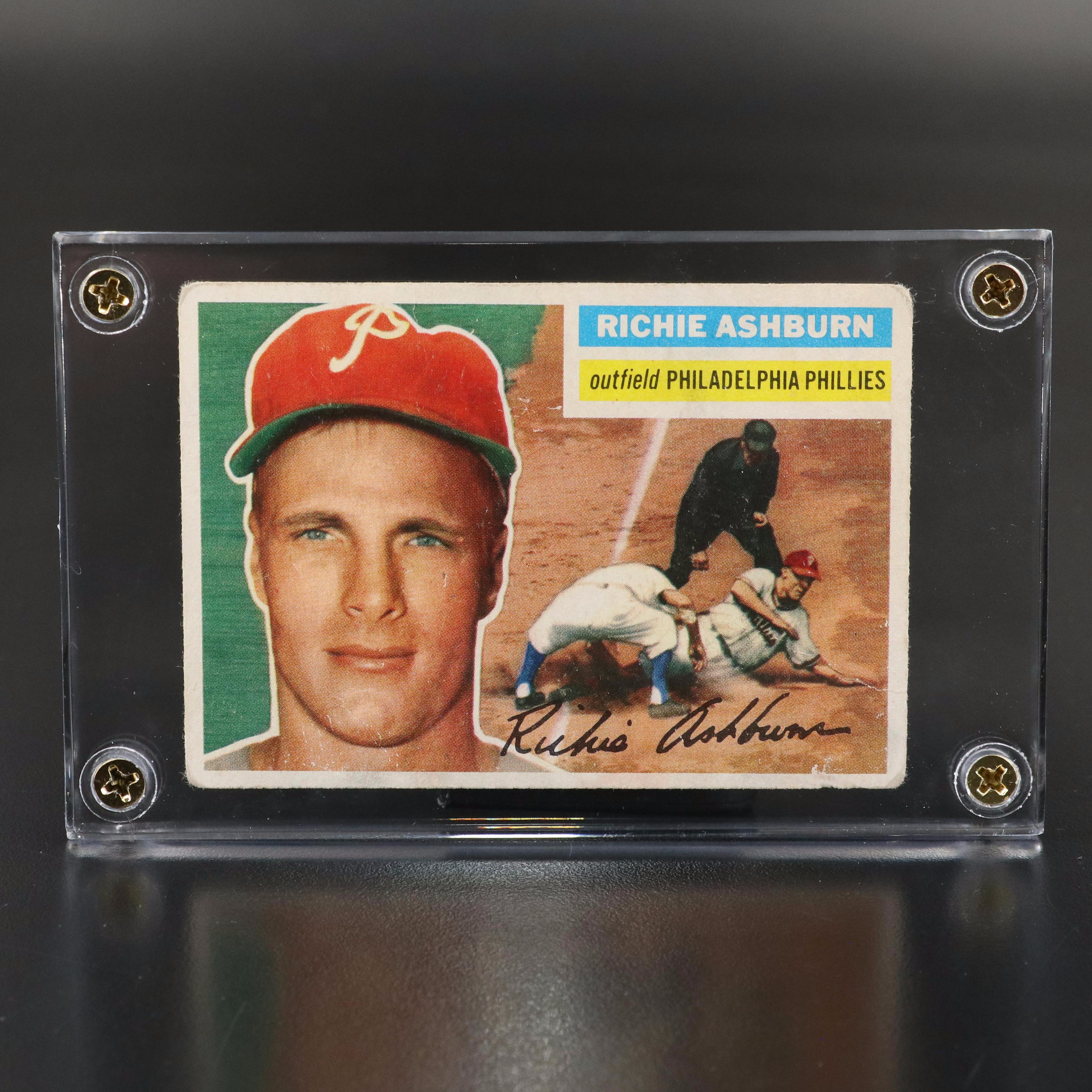 1956 Topps Richie Ashburn Philadelphia Phillies Baseball Card