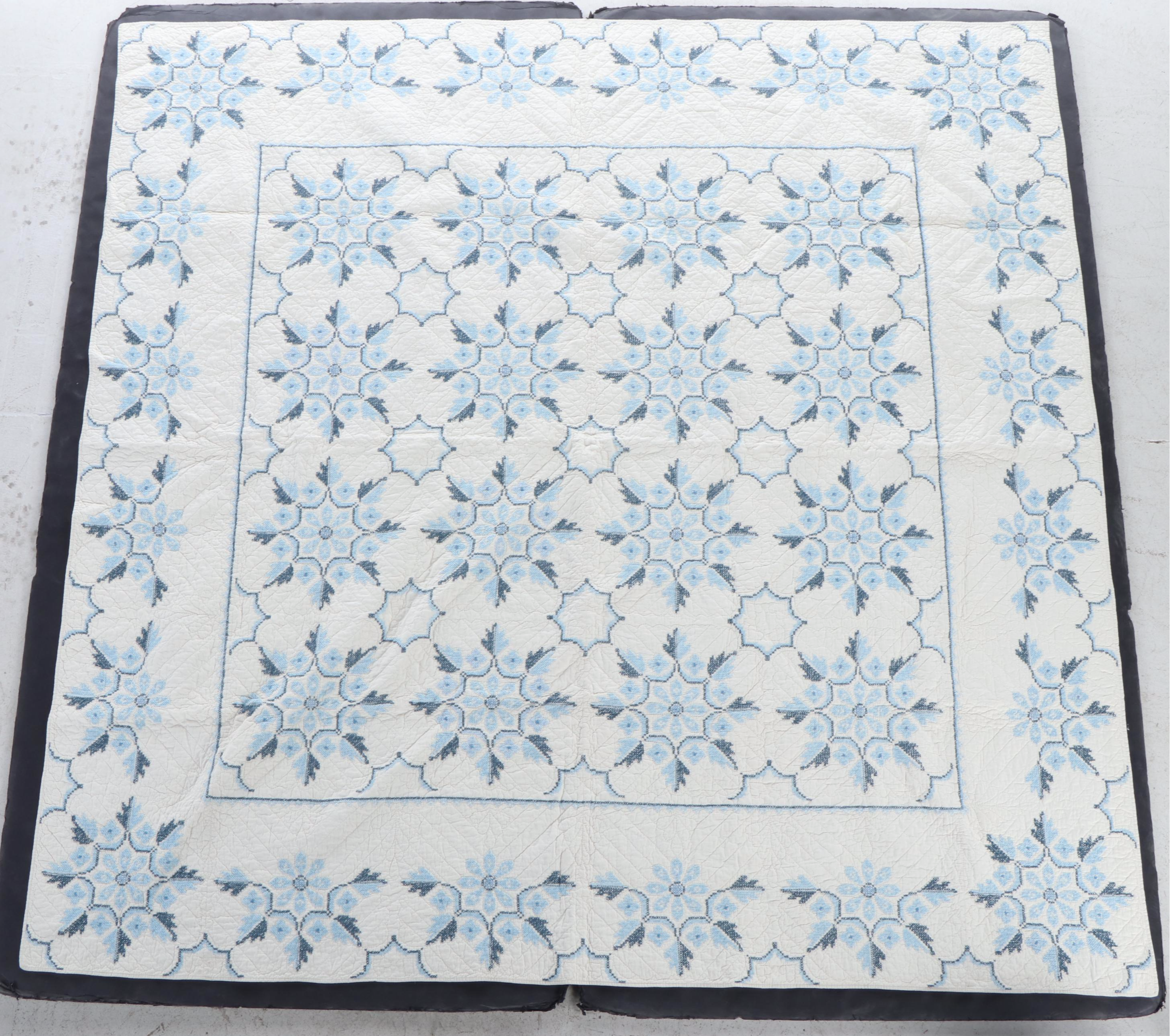 Handmade Cross Stitch and Hand-Appliqued Quilts