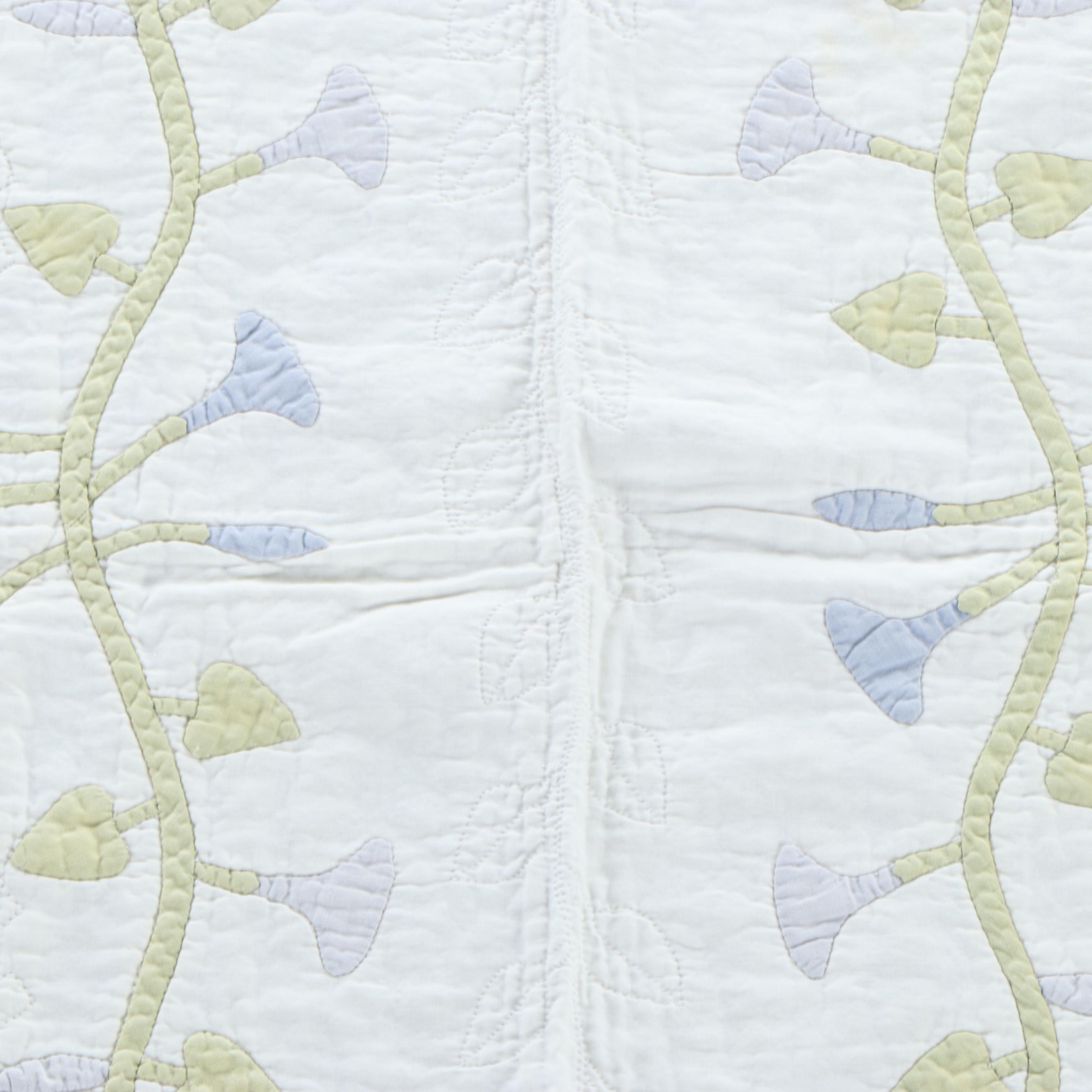 Handmade Cross Stitch and Hand-Appliqued Quilts