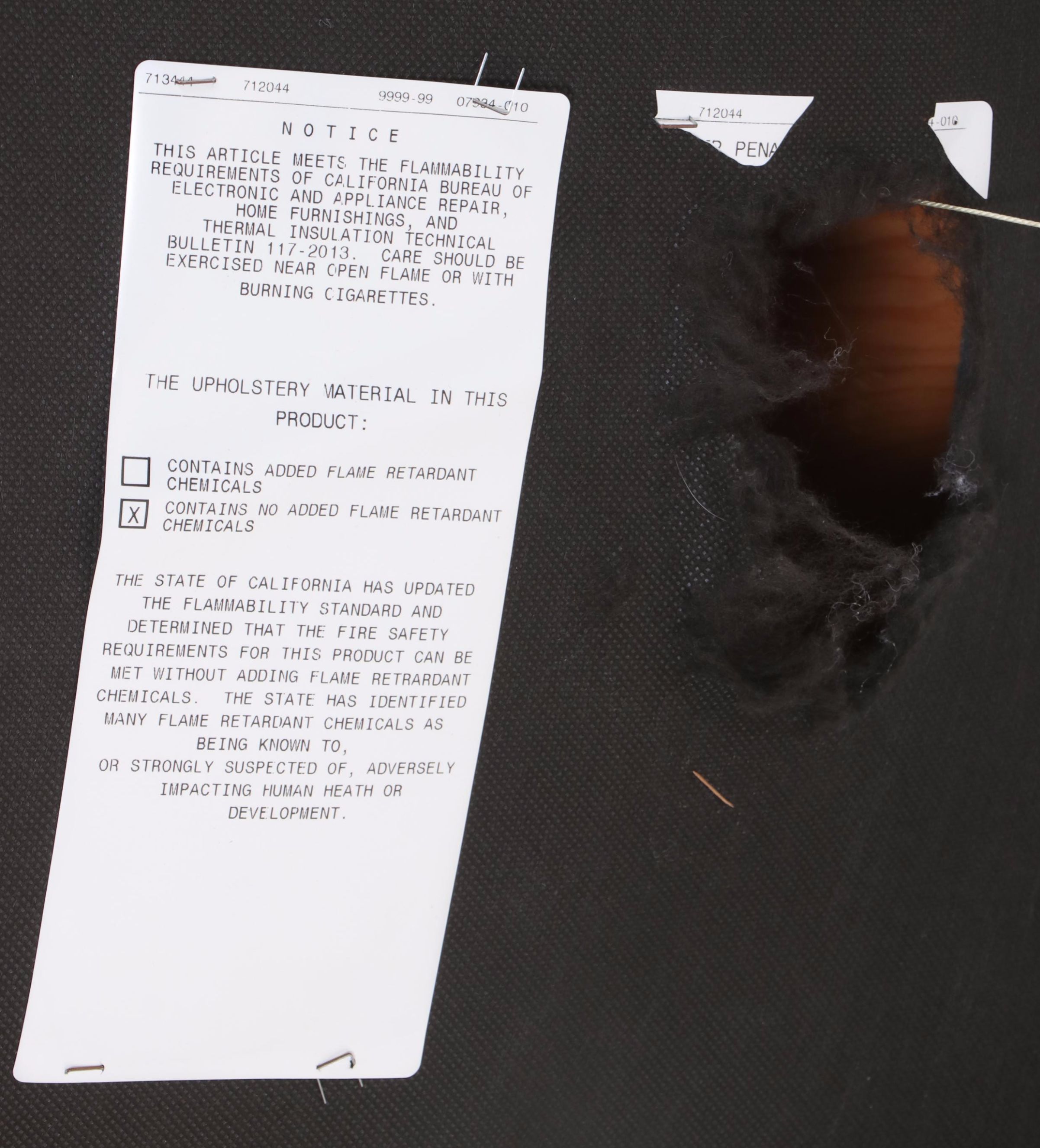 Victorian Style Button-Tufted Faux-Leather Cocktail Ottoman with Nailheads